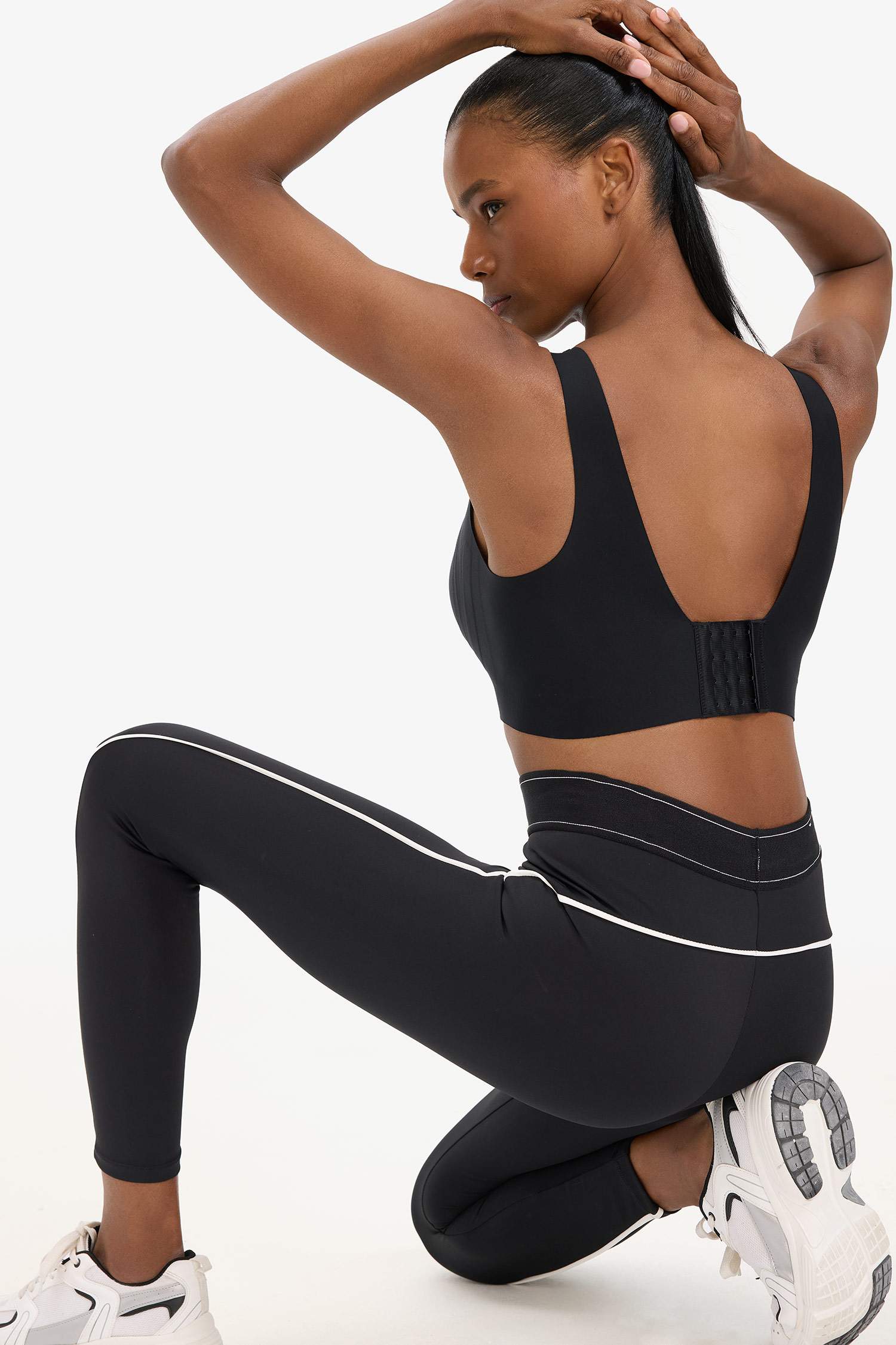 DeFactoFit Yüksek Bel Biye Detaylı Toparlayıcı Sporcu Tayt