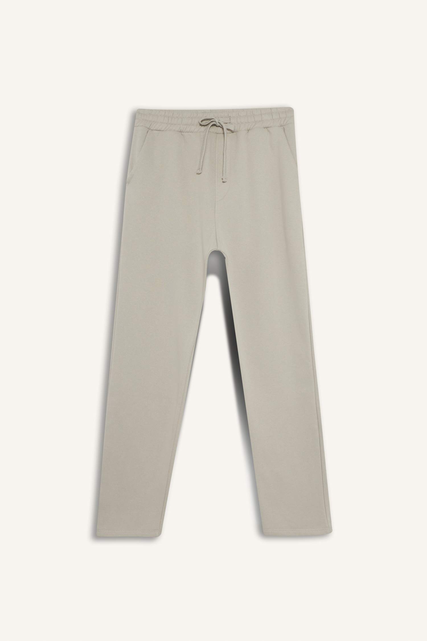 Regular Fit Beli Bağcıklı Cepli Düz Paça Kalın Eşofman Altı