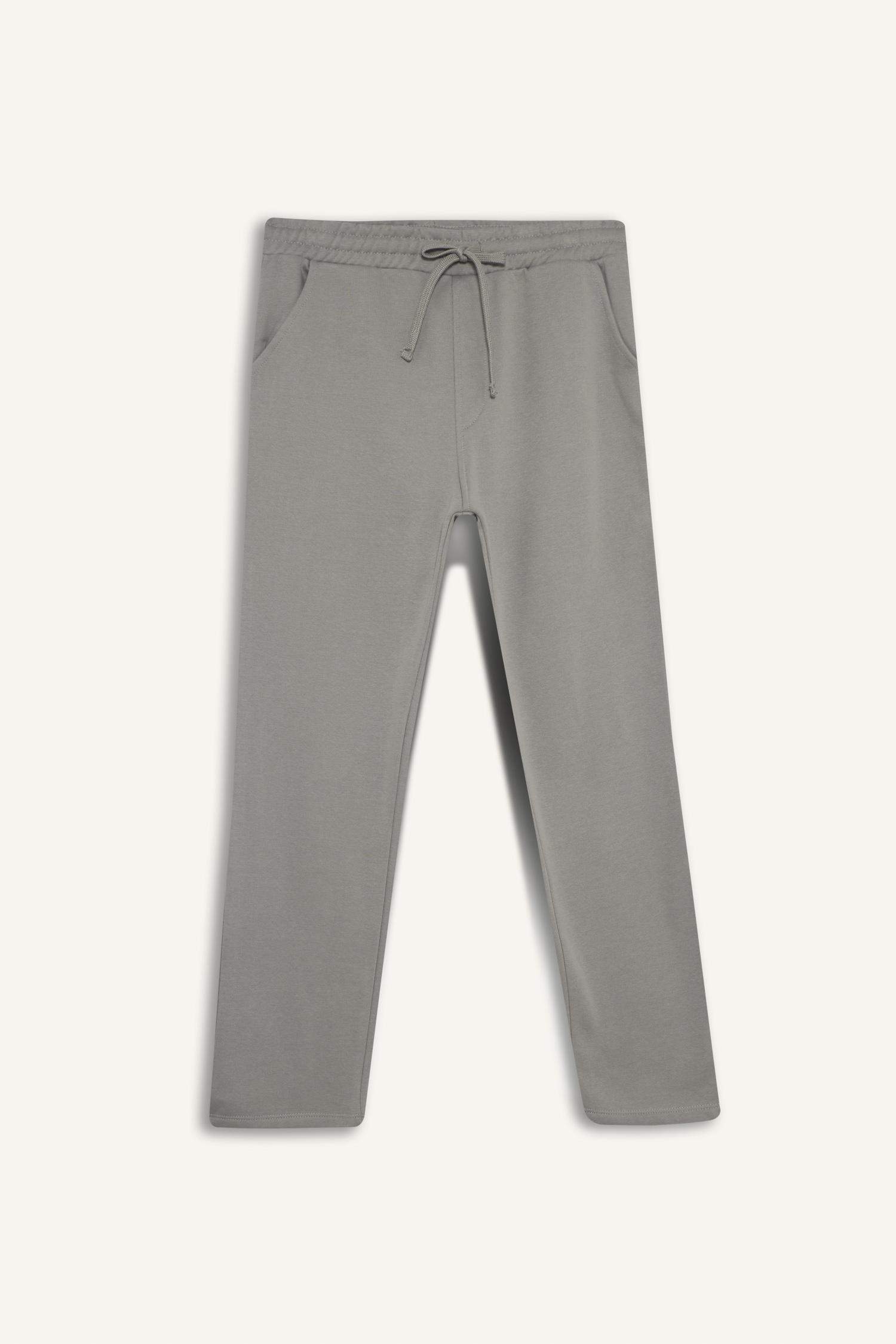 بنطلون سويت بانتس تقيل قصة عادية برجل عادية بجيب