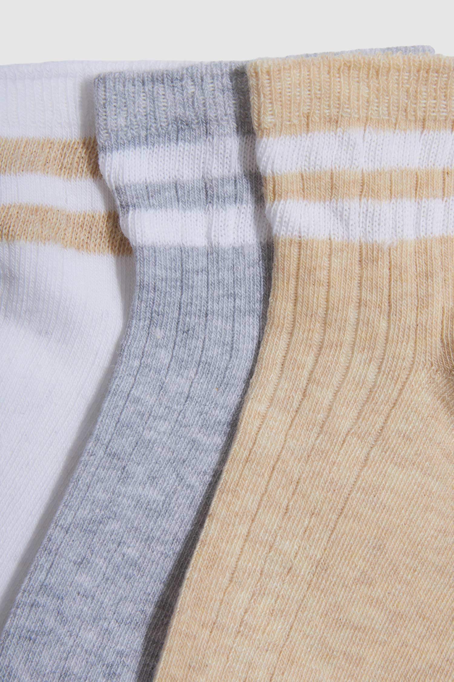 Girl 3 Piece Cotton Long Socks