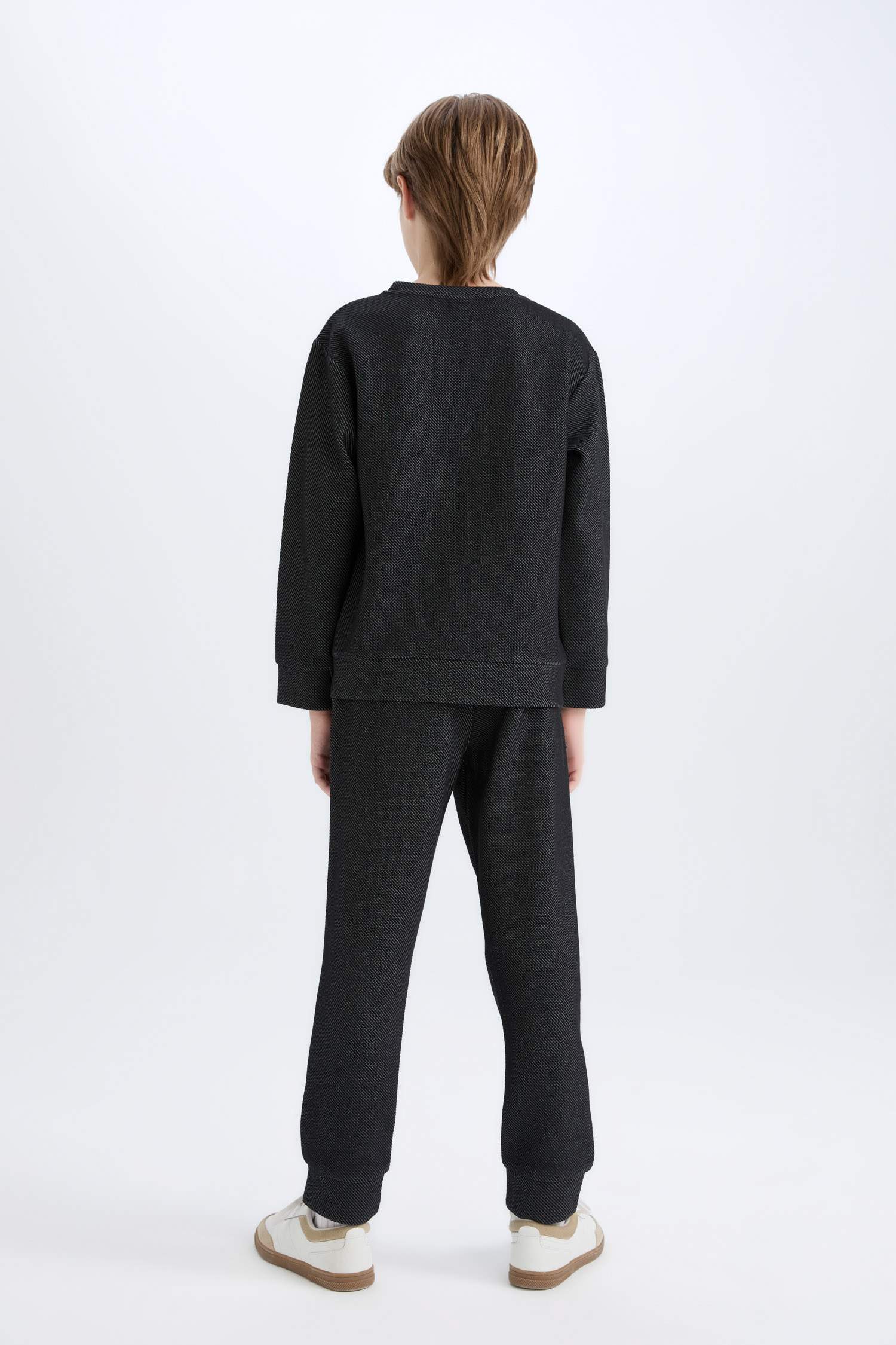 Erkek Çocuk 2'li Takım Baskılı Sweatshirt Eşofman Altı