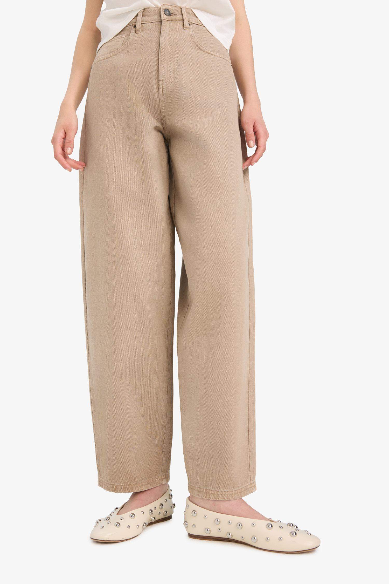 Baggy Fit Gabardine Trousers