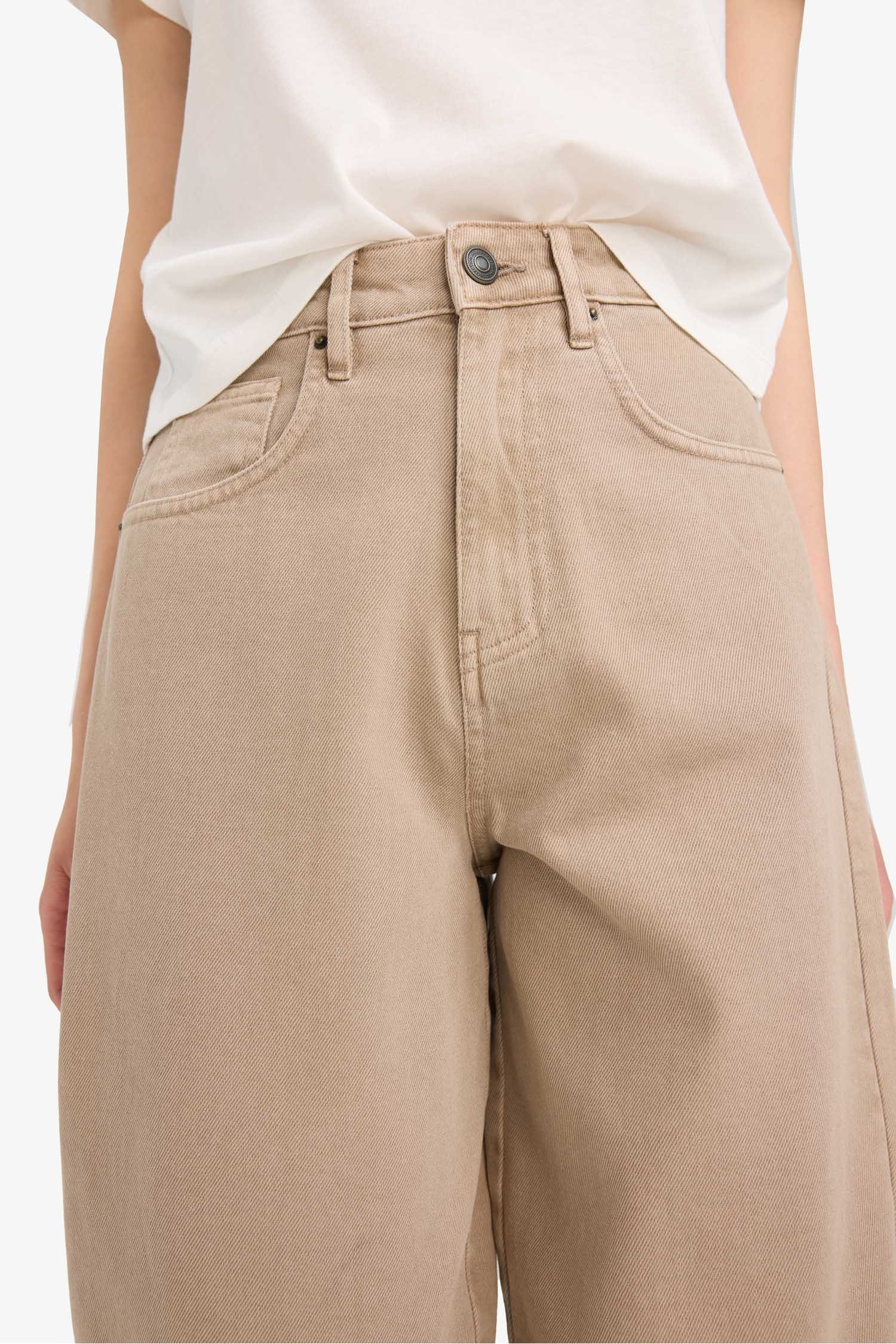 Baggy Fit Gabardine Trousers