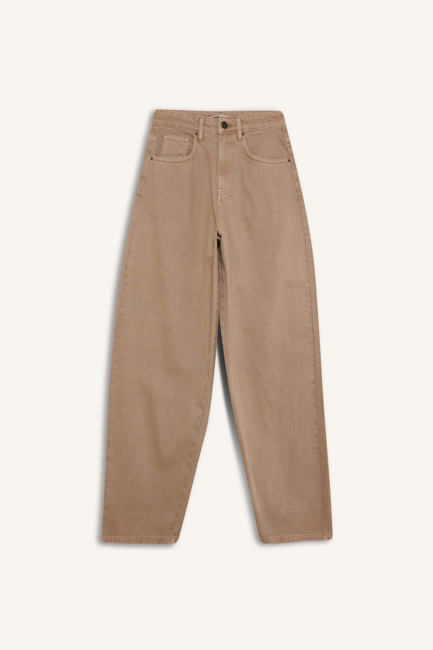 Baggy Fit Gabardine Trousers
