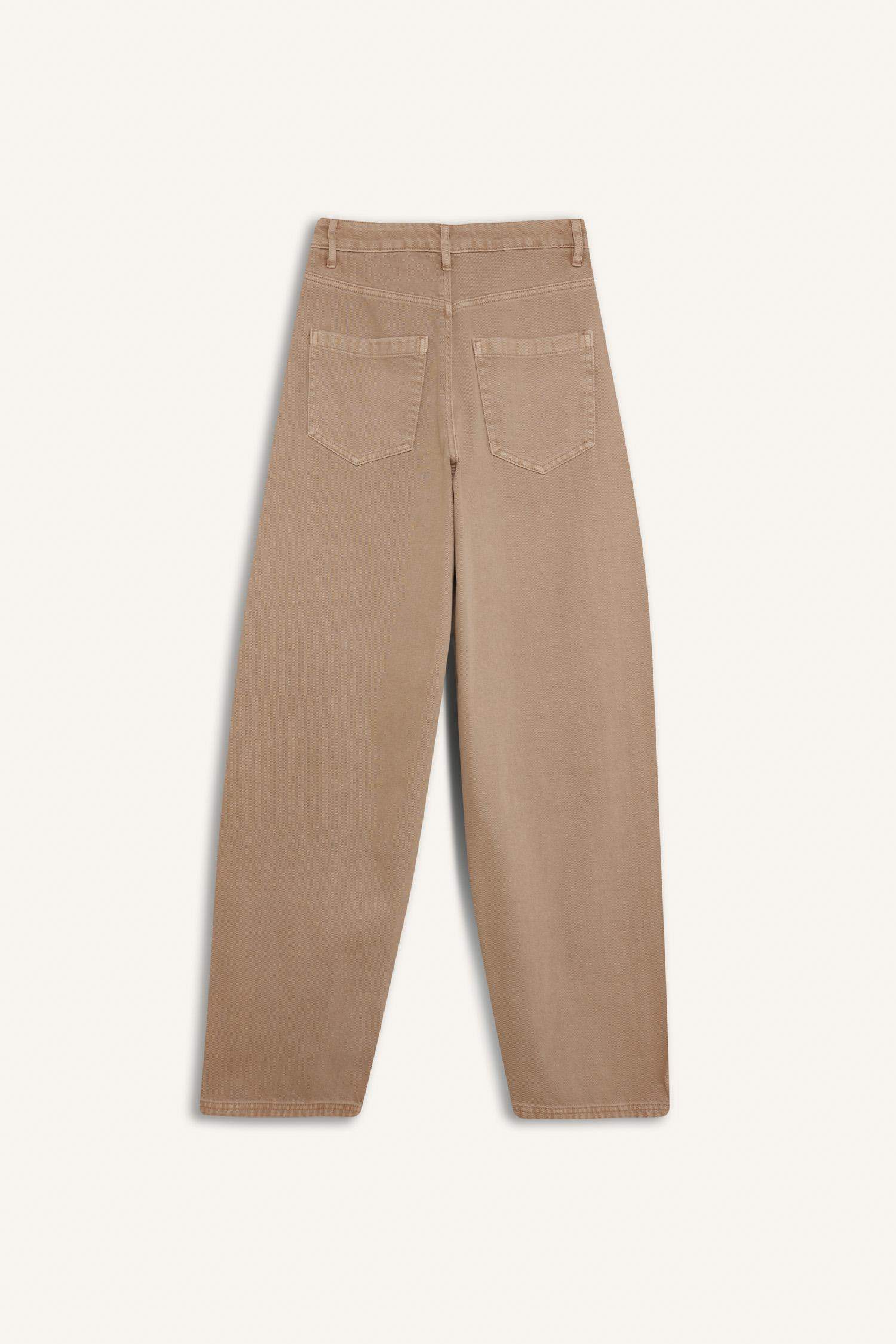Baggy Fit Gabardine Trousers