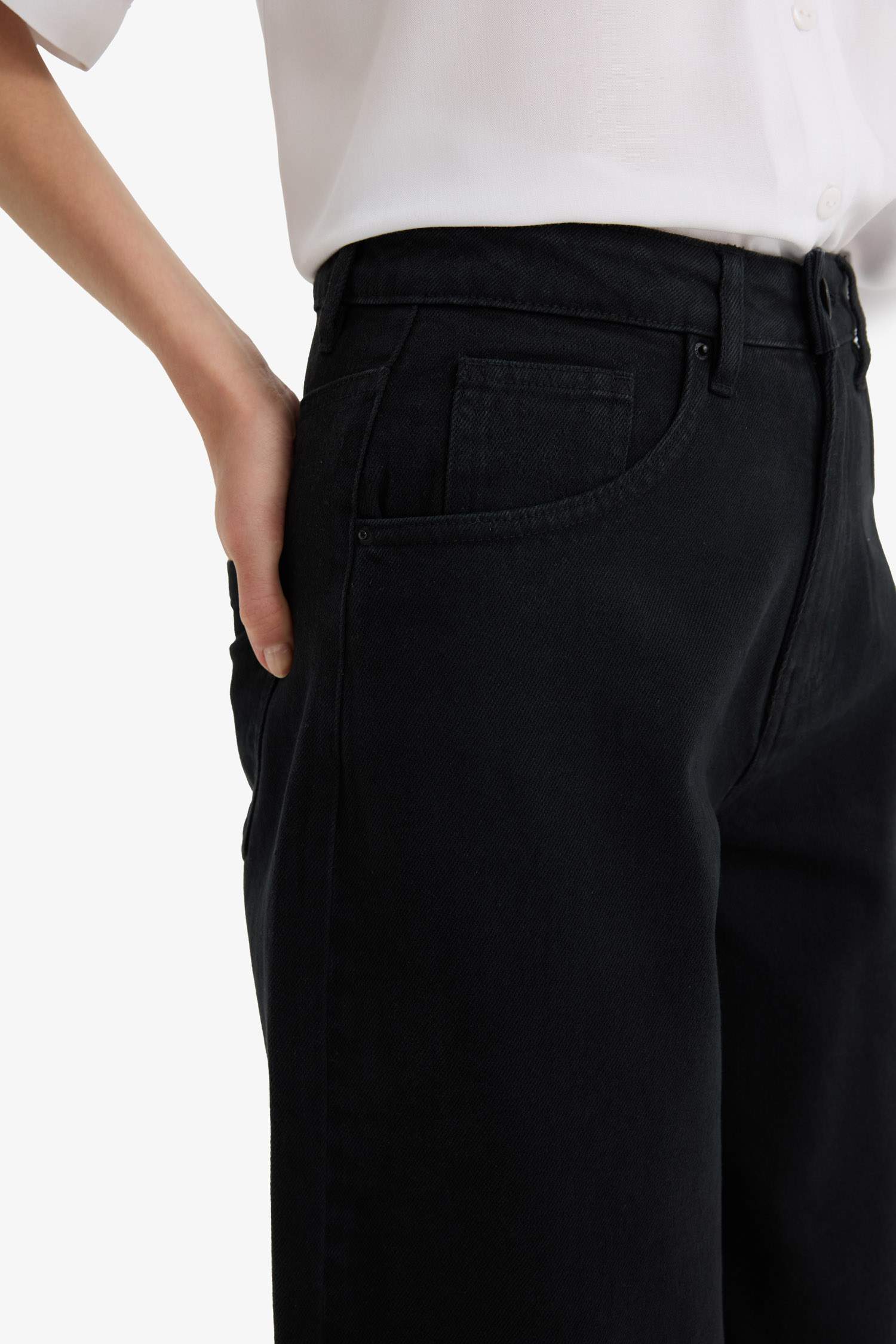 Baggy Fit Gabardine Trousers