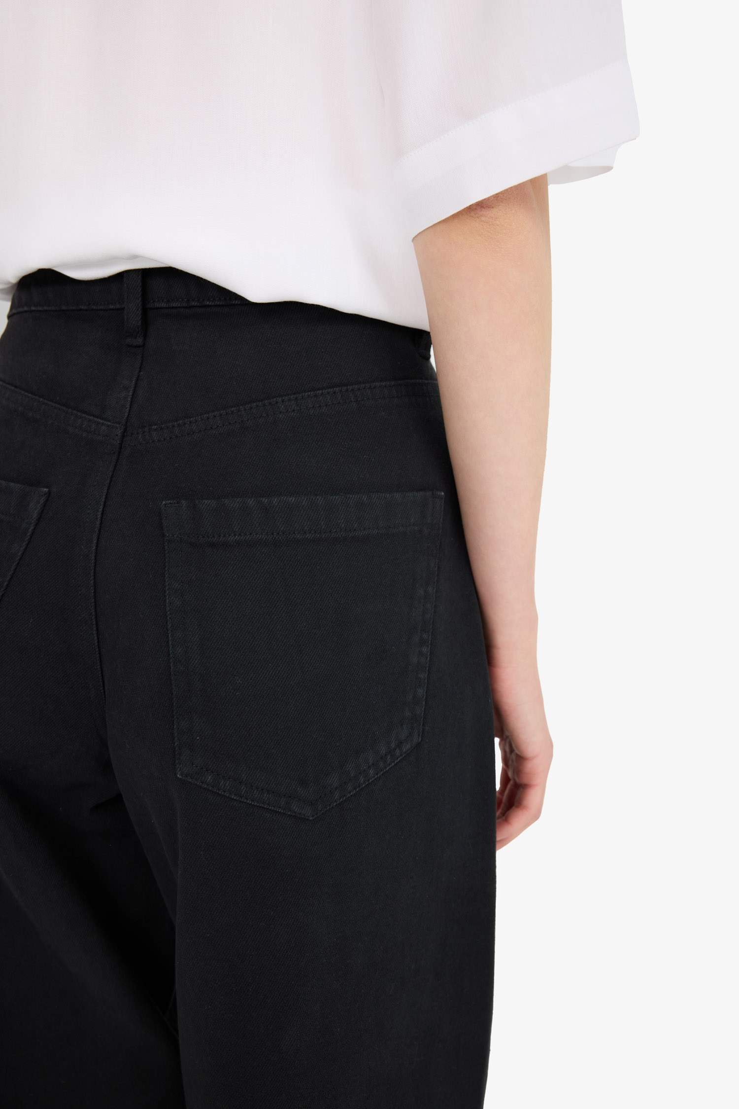 Baggy Fit Gabardine Trousers