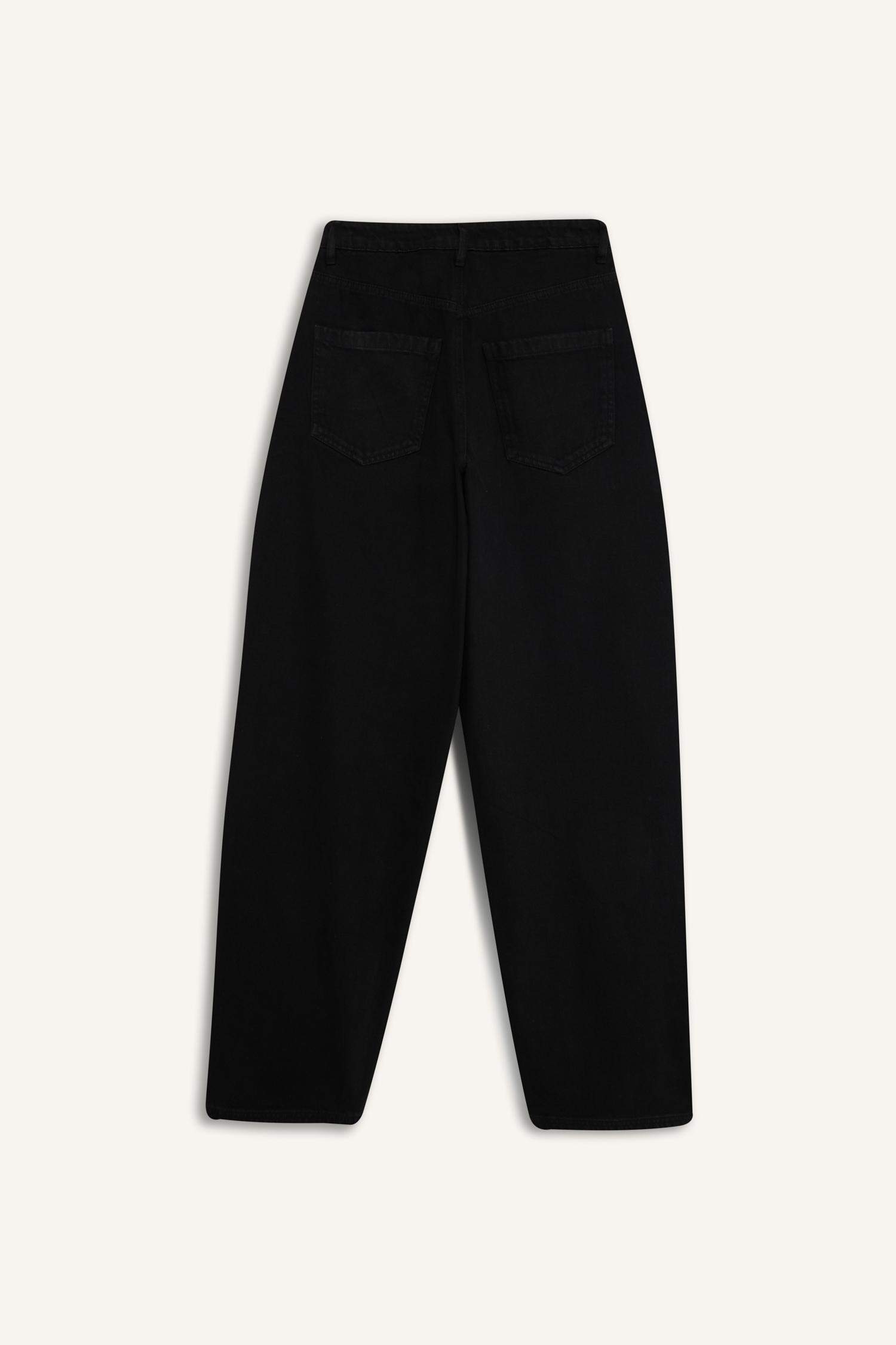 Baggy Fit Gabardine Trousers