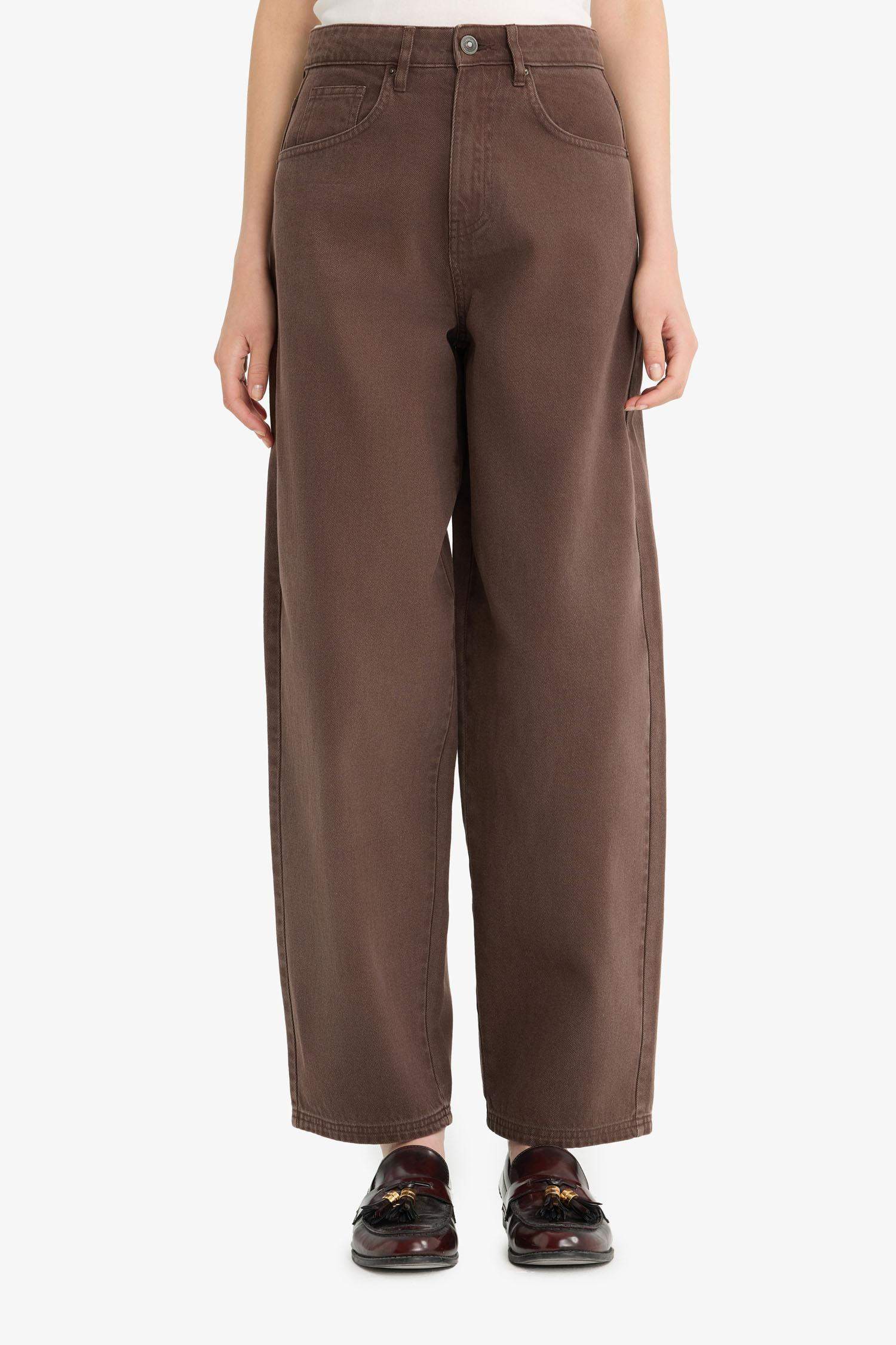 Baggy Fit Gabardine Trousers