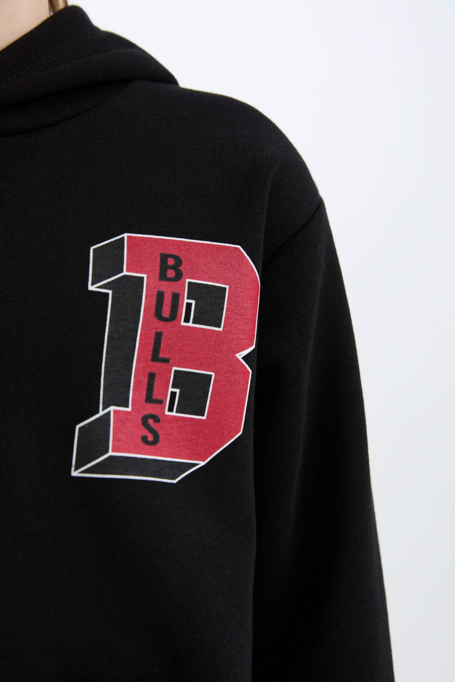 Erkek Çocuk NBA Wordmark Kapüşonlu İçi Yumuşak Tüylü Sweatshirt