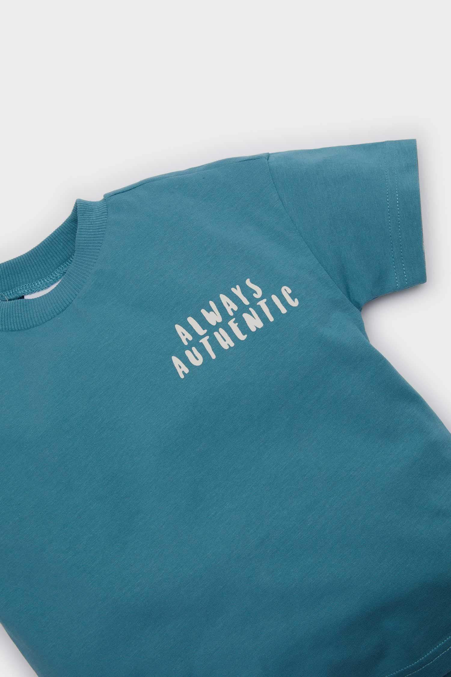 تيشيرت بيبي ولادي نص ردن بطبعة شعار