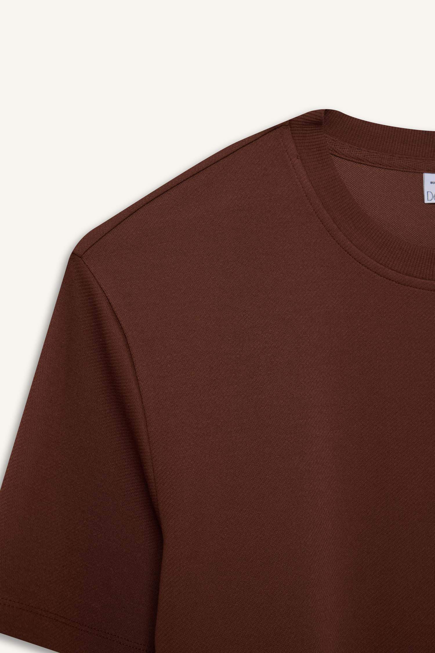 Regular Fit Crew Neck Twill Short Sleeve T-Shirt