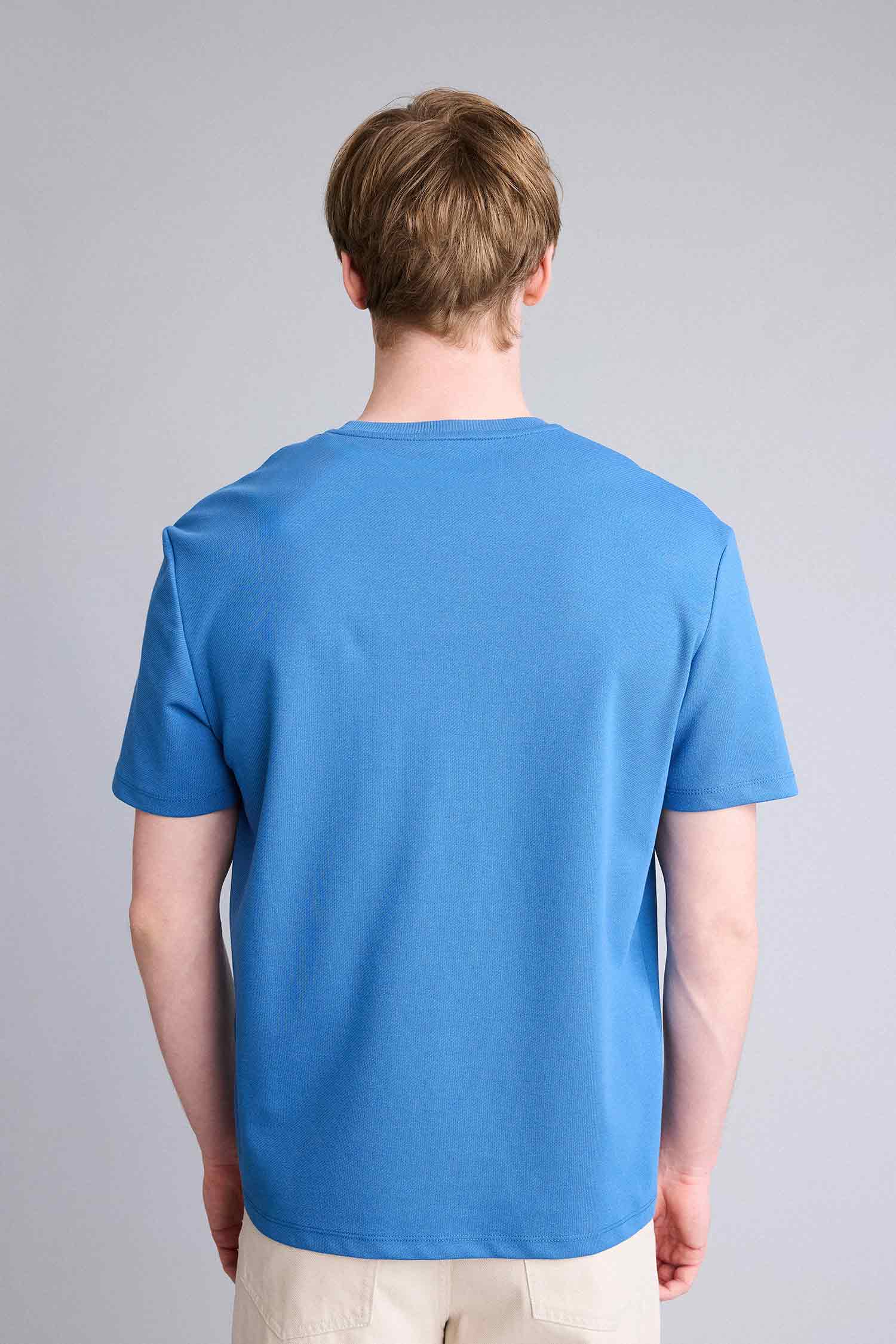 DeFacto Regular Fit Dokulu Basic Tişört görsel 5