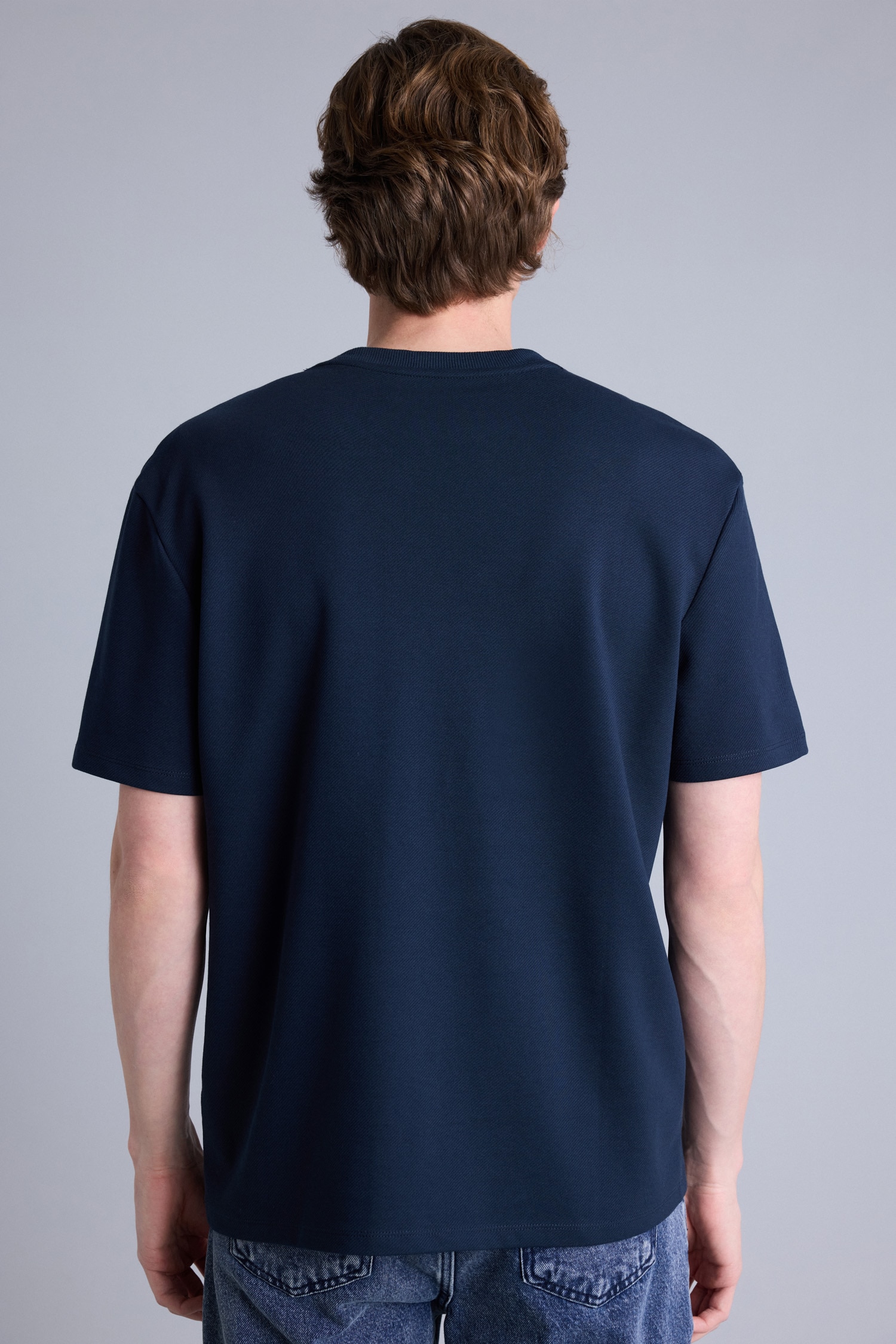 DeFacto Regular Fit Dokulu Basic Tişört görsel 5