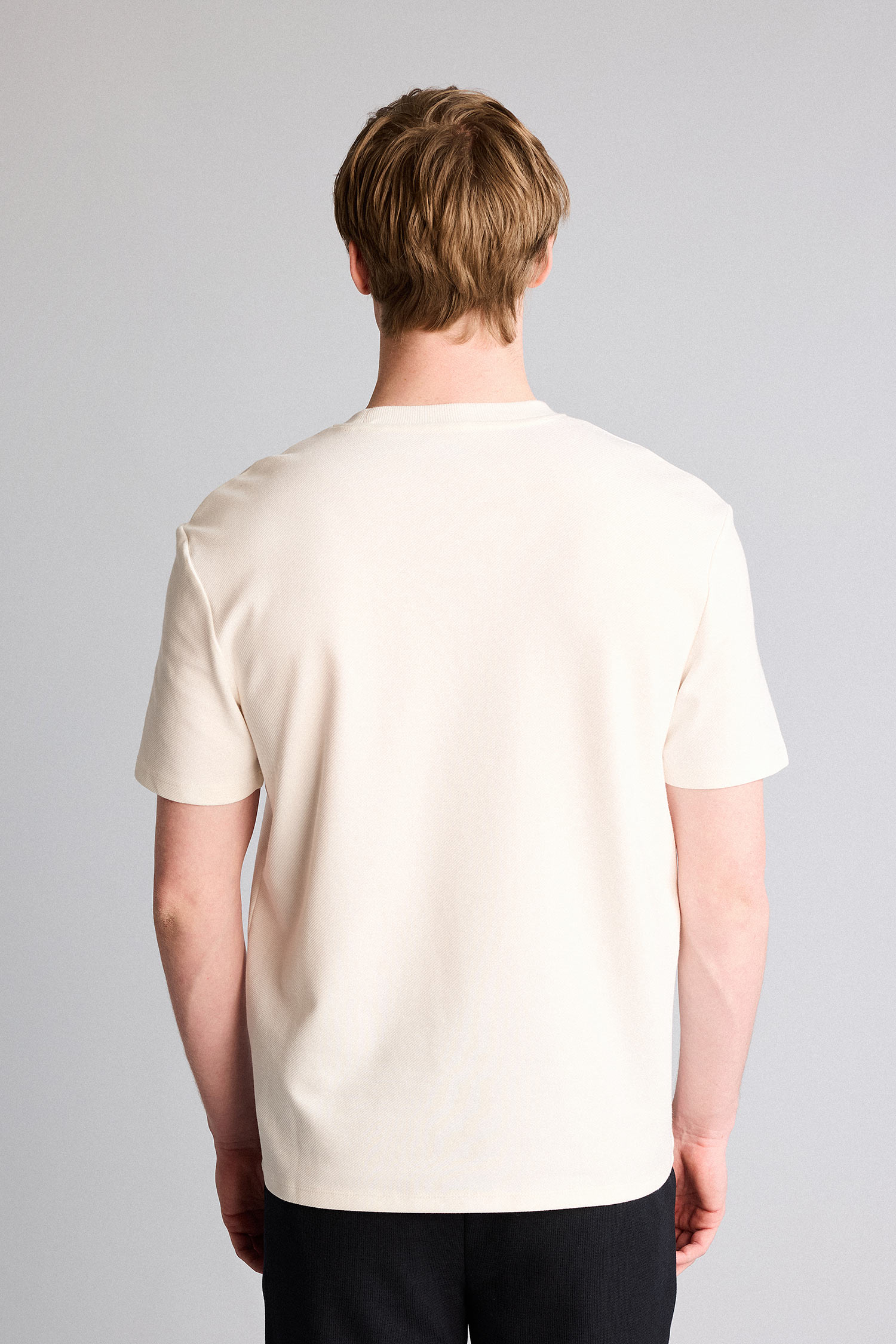 DeFacto Regular Fit Dokulu Basic Tişört görsel 5