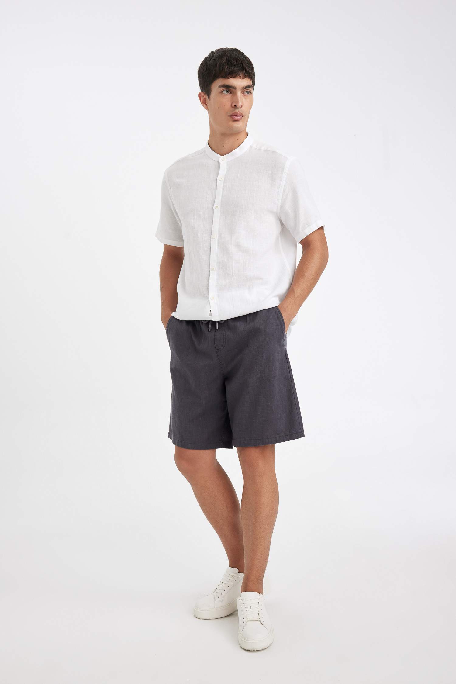 Short Bermuda en Coton à Coupe Relax