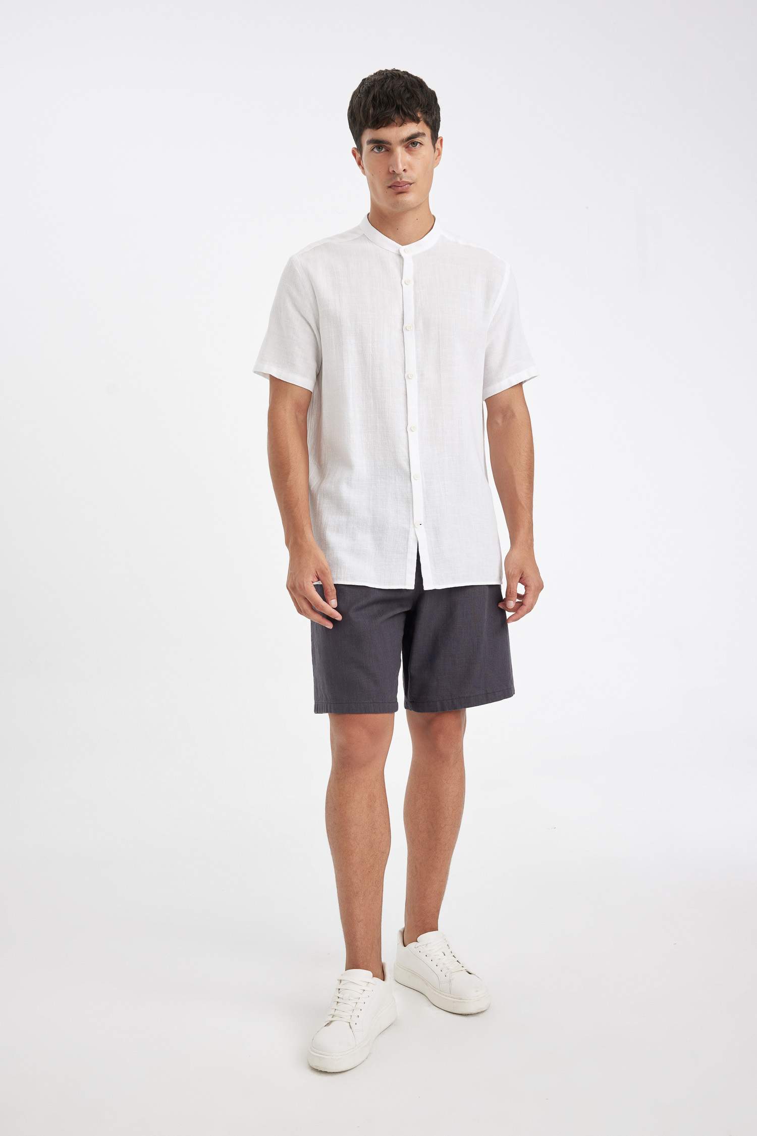 Short Bermuda en Coton à Coupe Relax