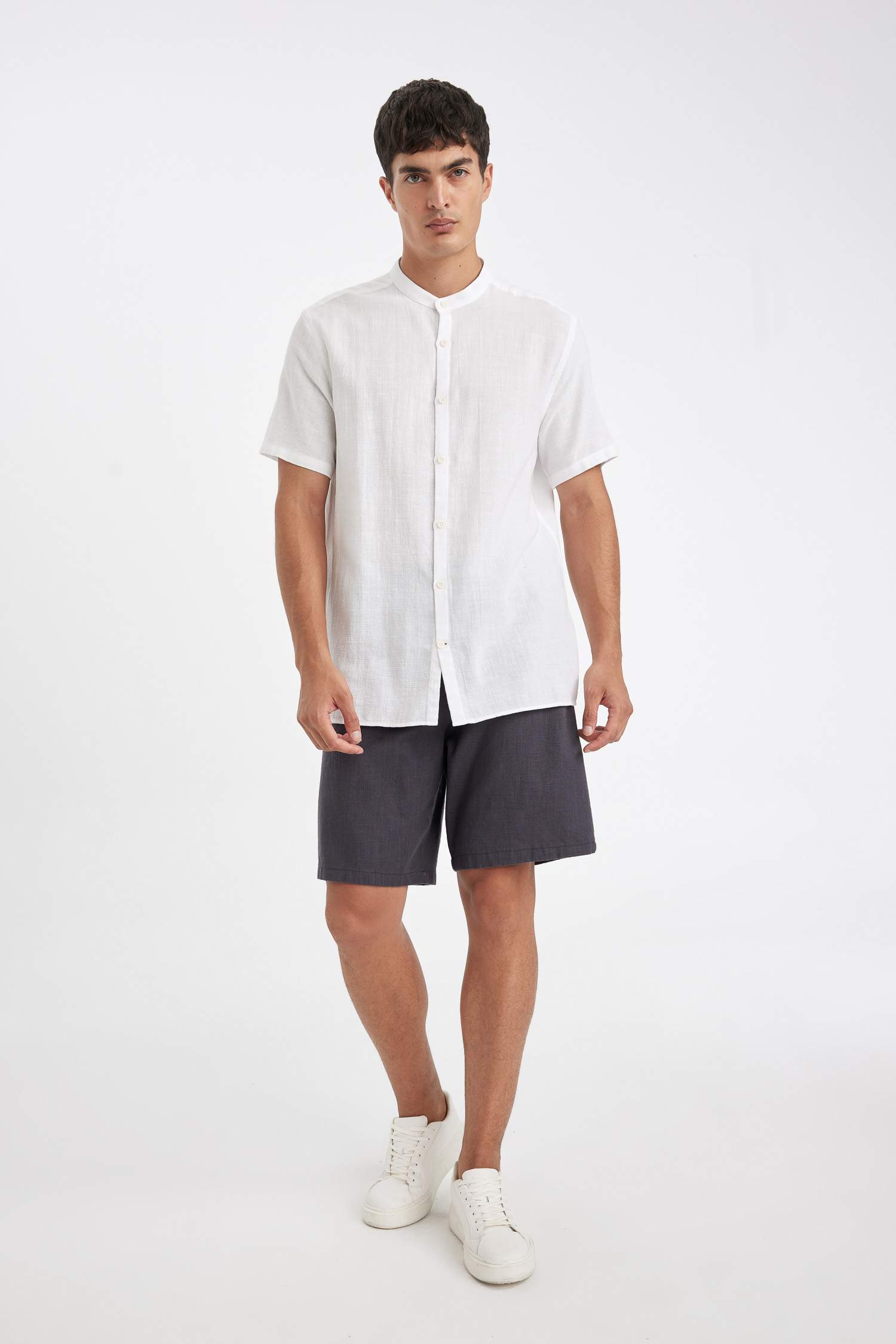 Short Bermuda en Coton à Coupe Relax