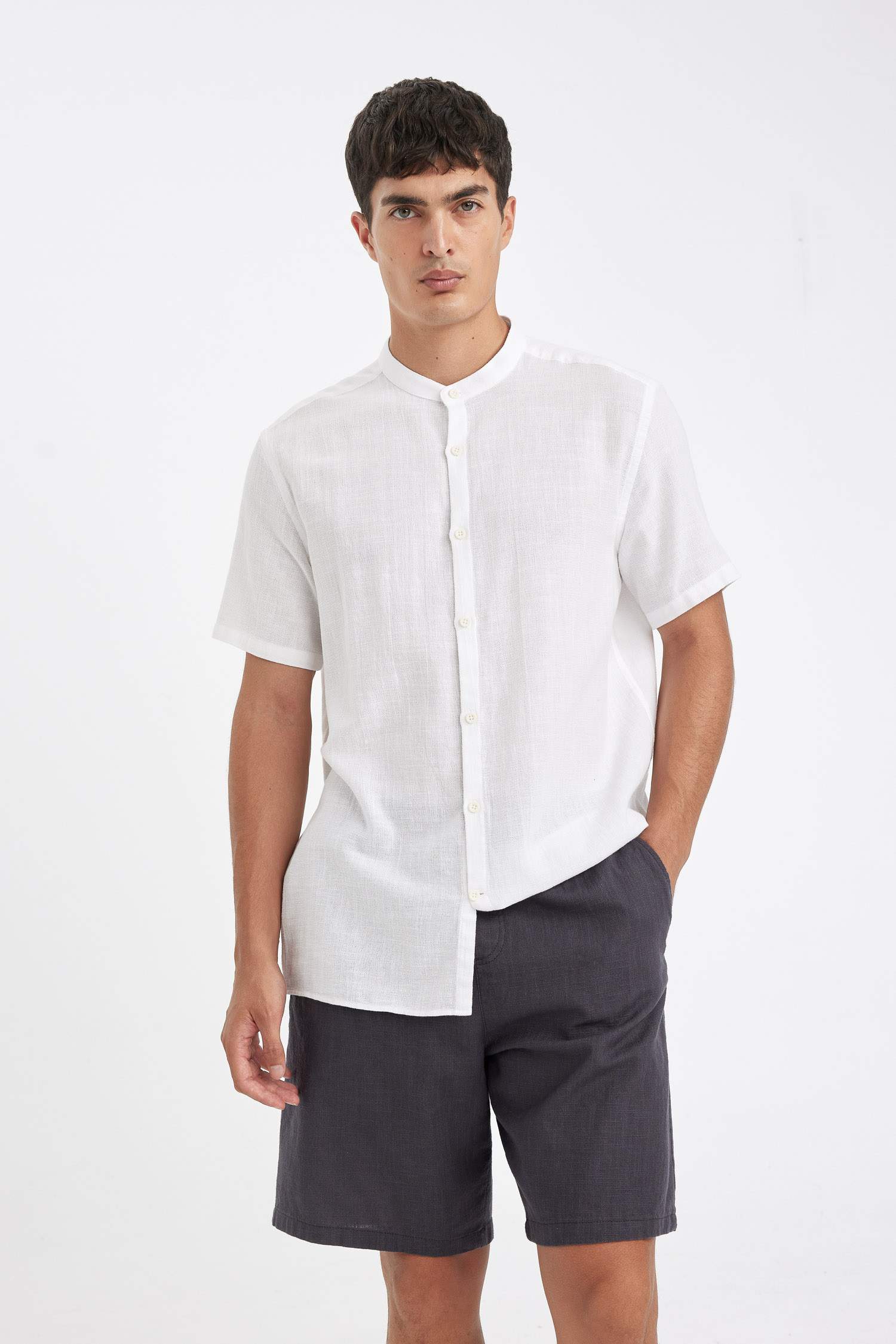 Short Bermuda en Coton à Coupe Relax