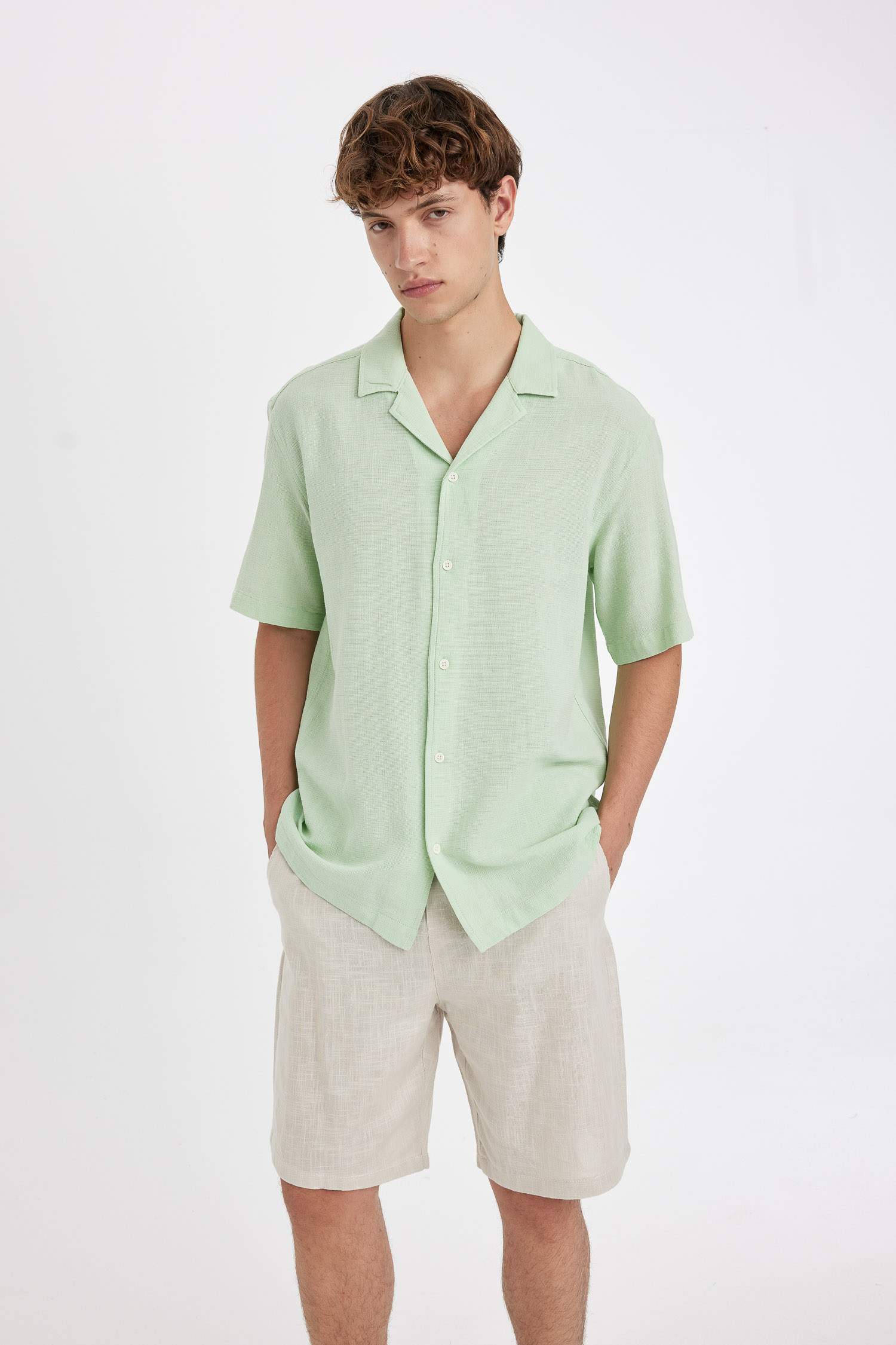 Short Bermuda en Coton à Coupe Relax