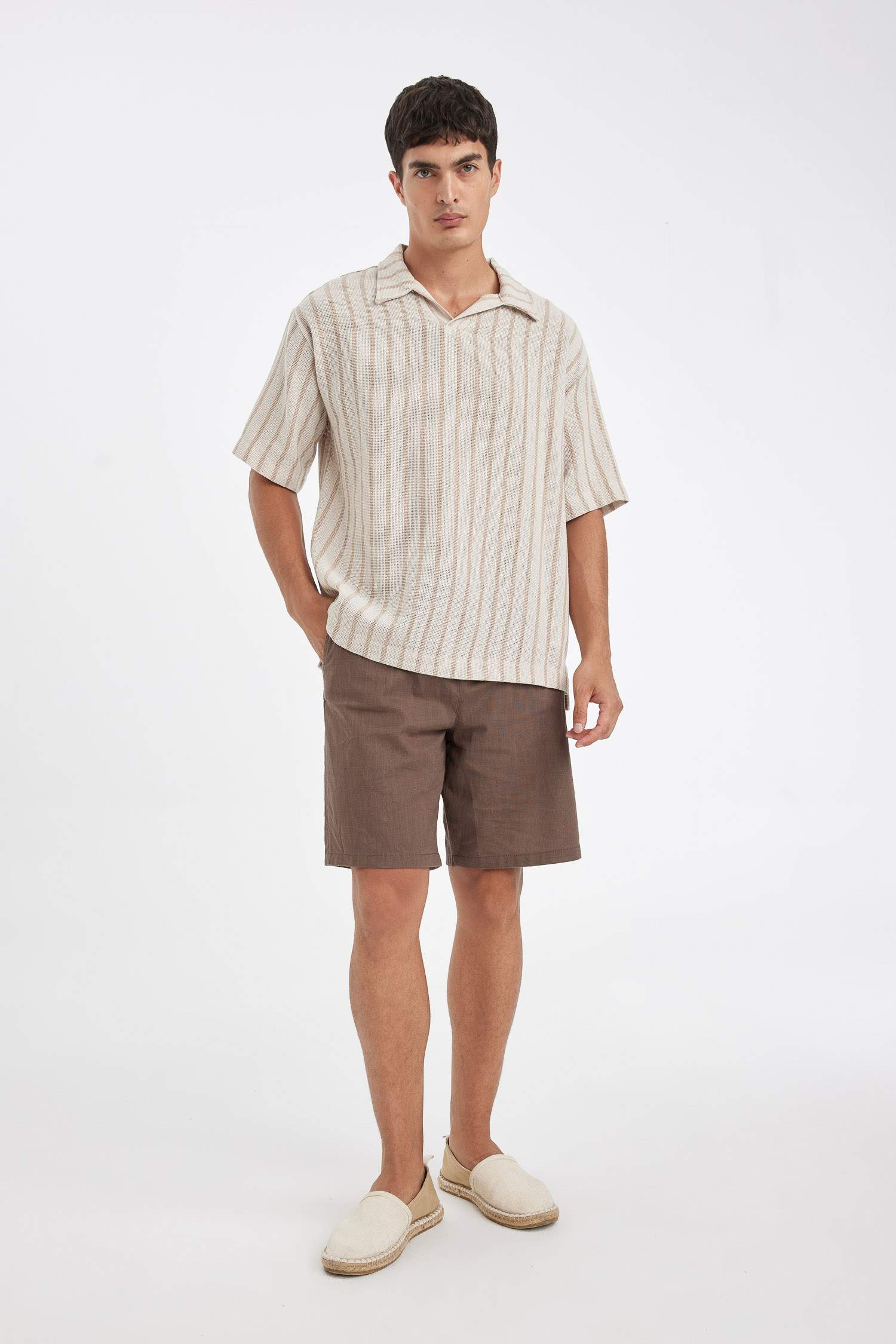 شورت برمودا قطن قصة مريحة