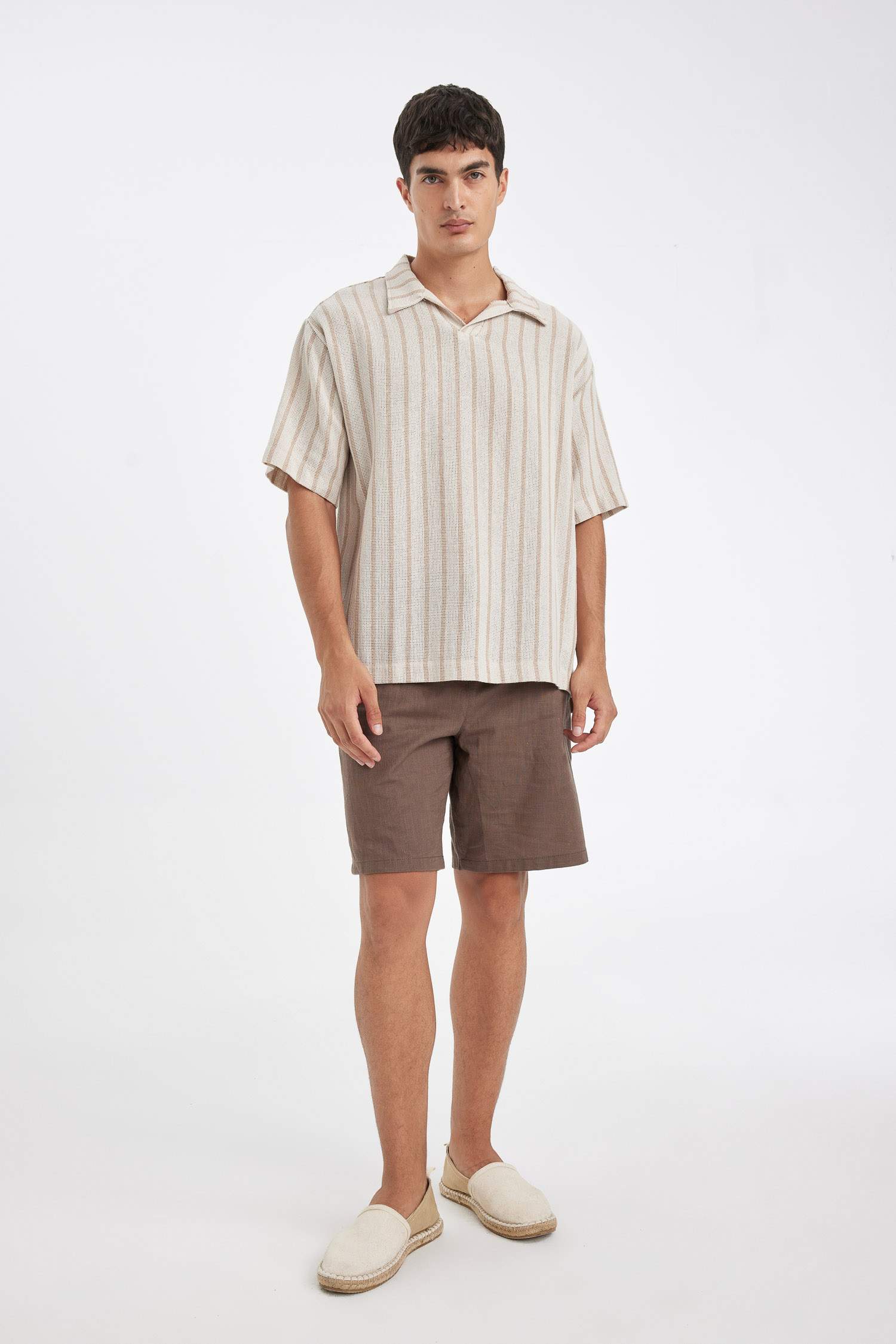 شورت برمودا قطن قصة مريحة