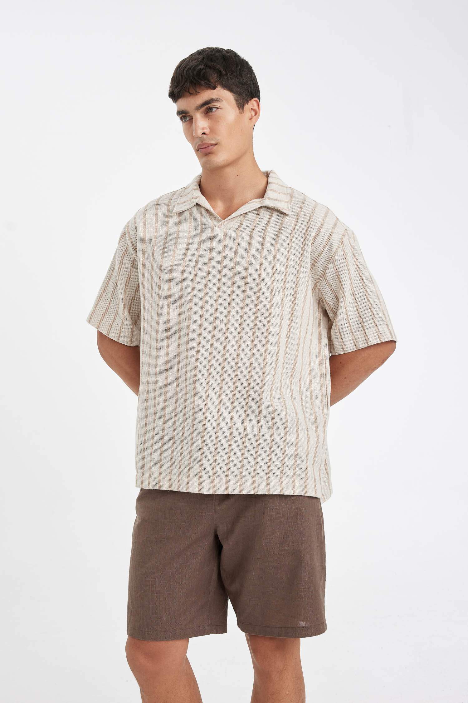 شورت برمودا قطن قصة مريحة