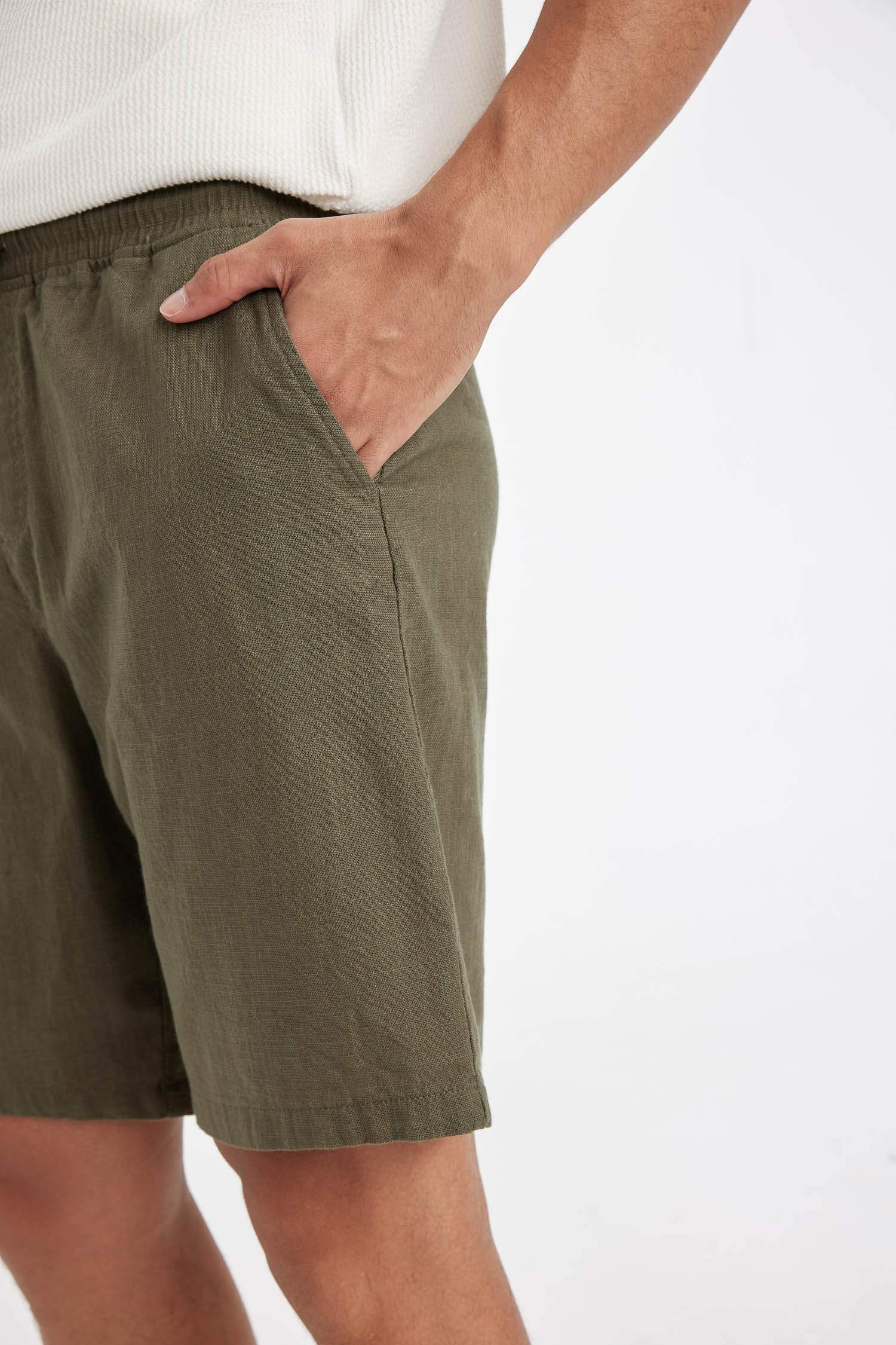 Short Bermuda en Coton à Coupe Relax