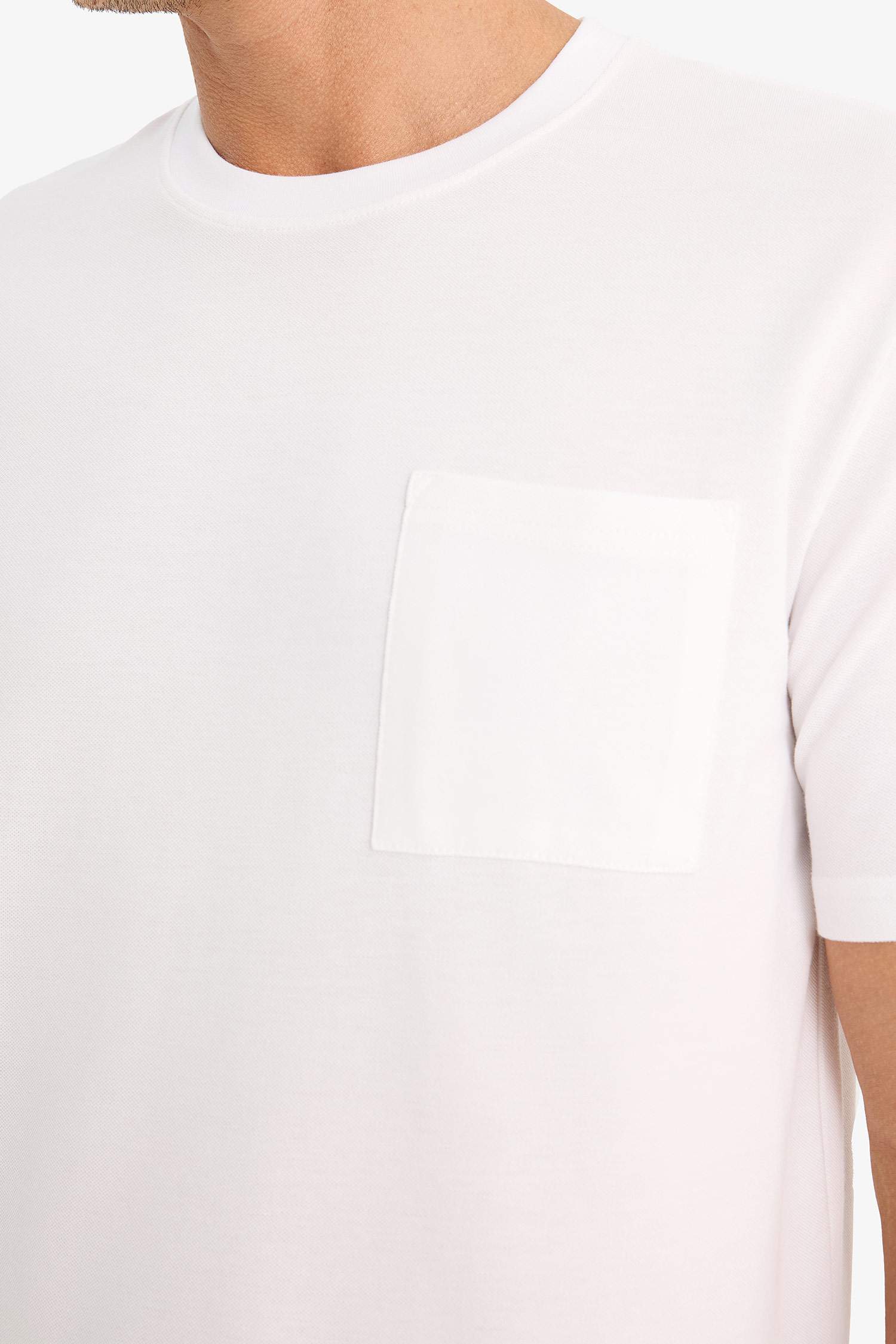 تيشيرت سادة نص ردن قصة عادية بياخة مستديرة