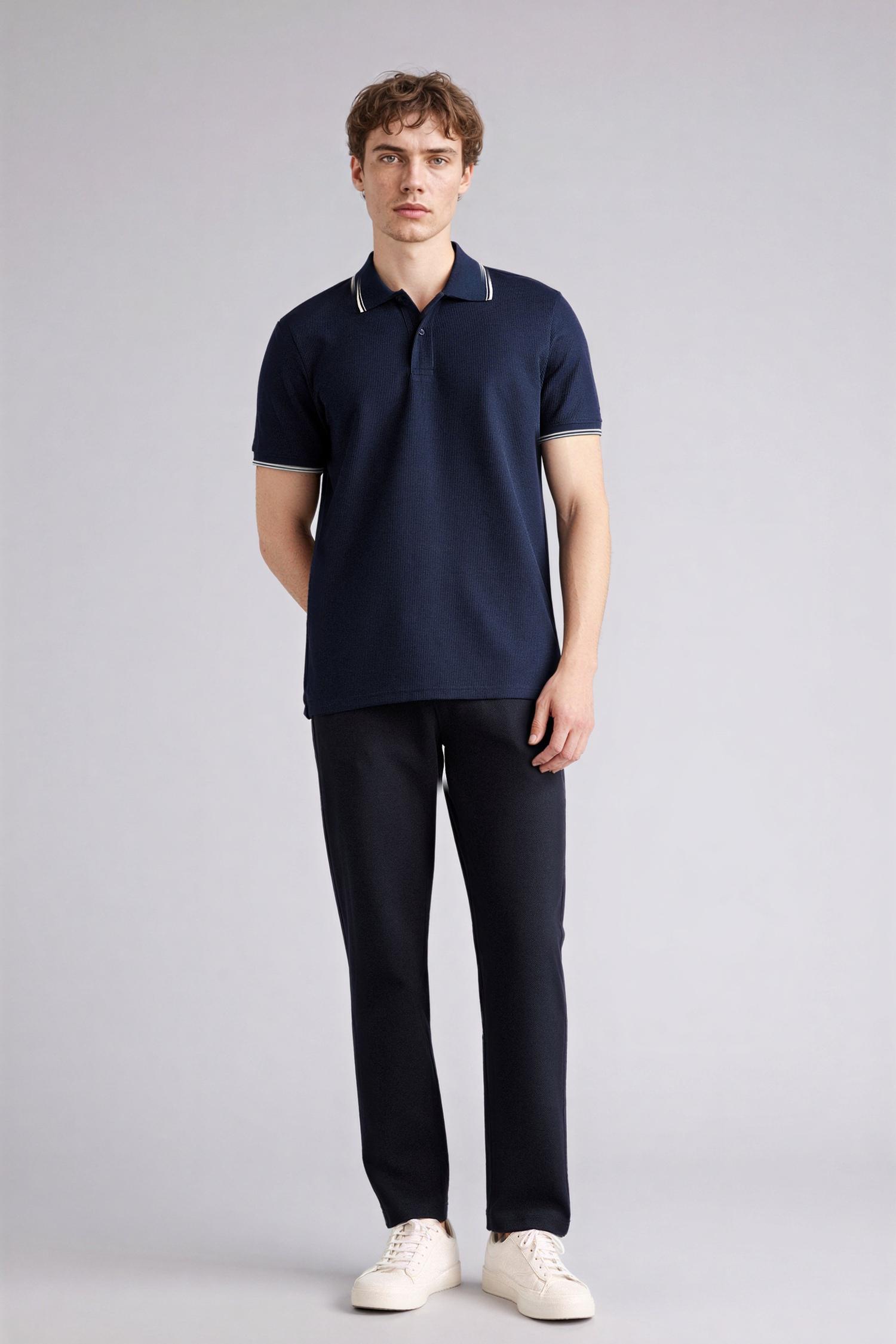 DeFacto Pamuklu Regular Fit Polo Tişört görsel 2