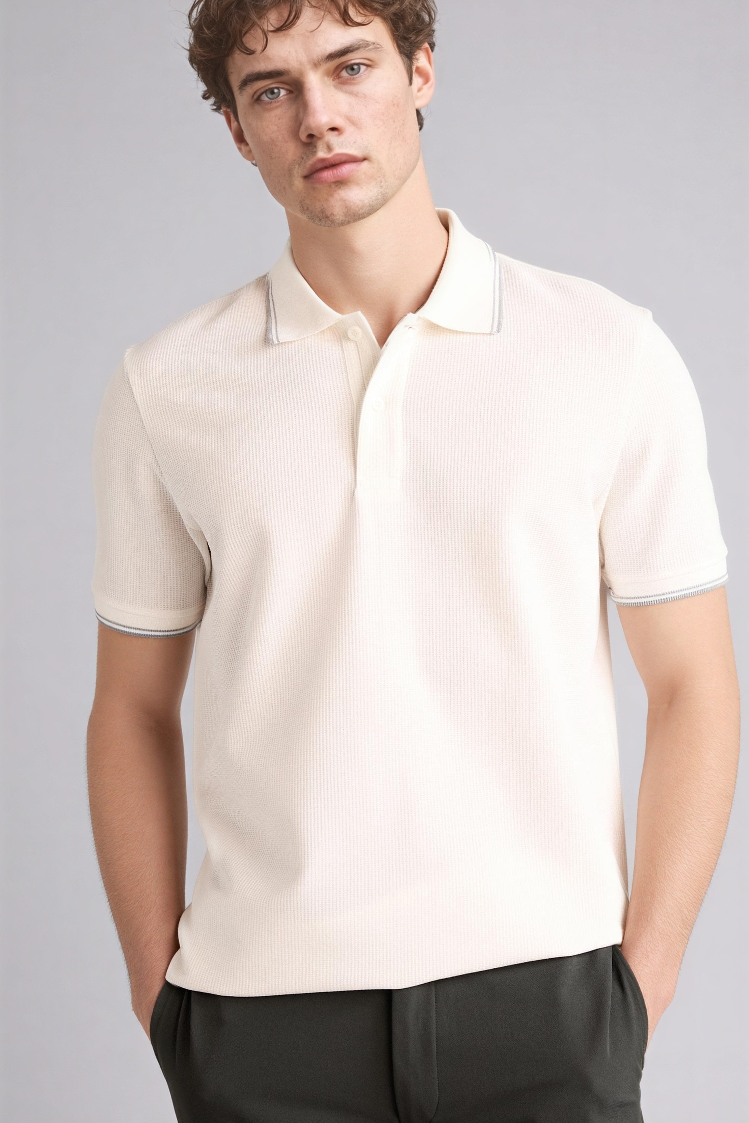 DeFacto Pamuklu Regular Fit Polo Tişört görsel 3