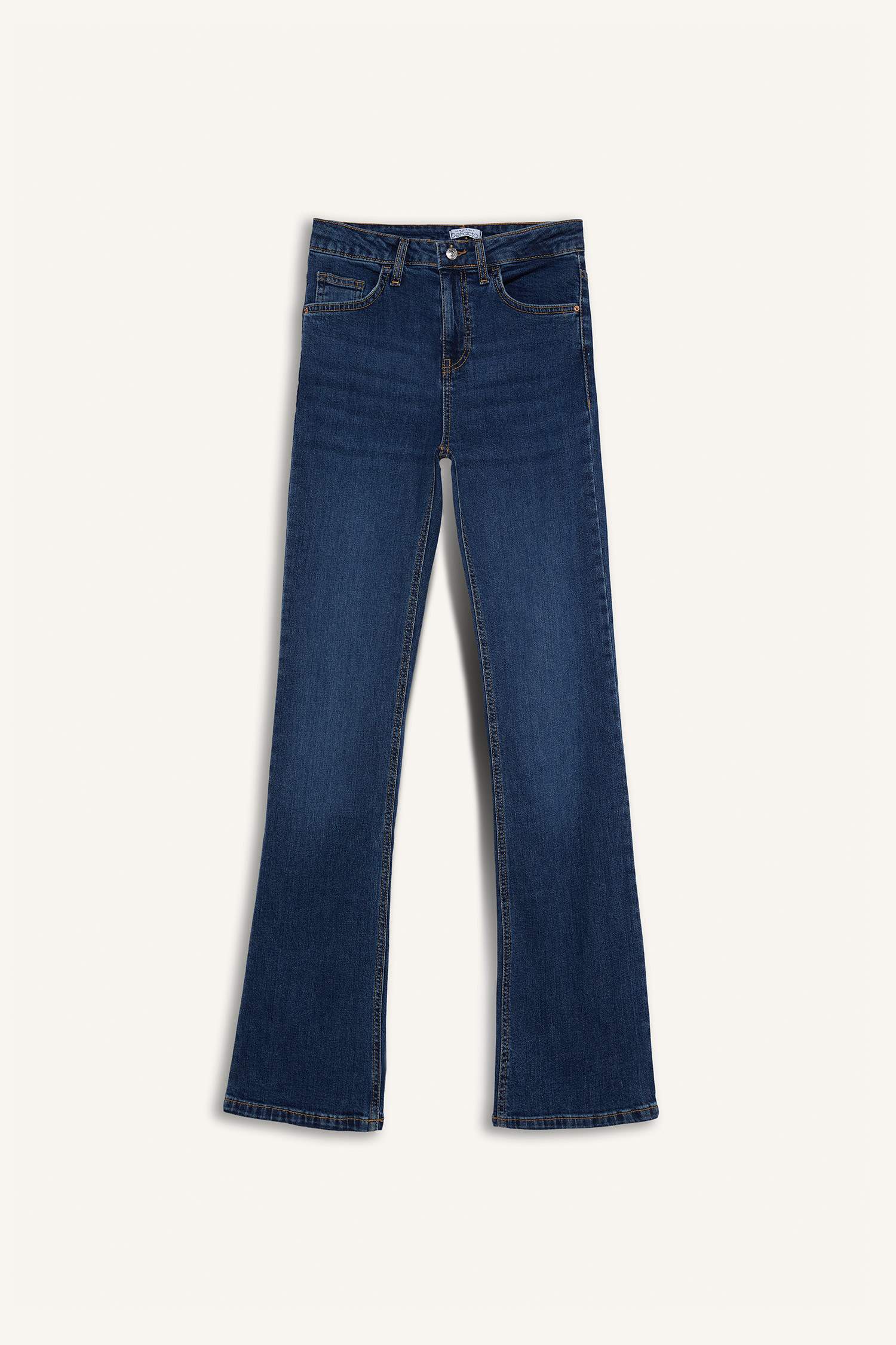 سروال جينز وايد ليج