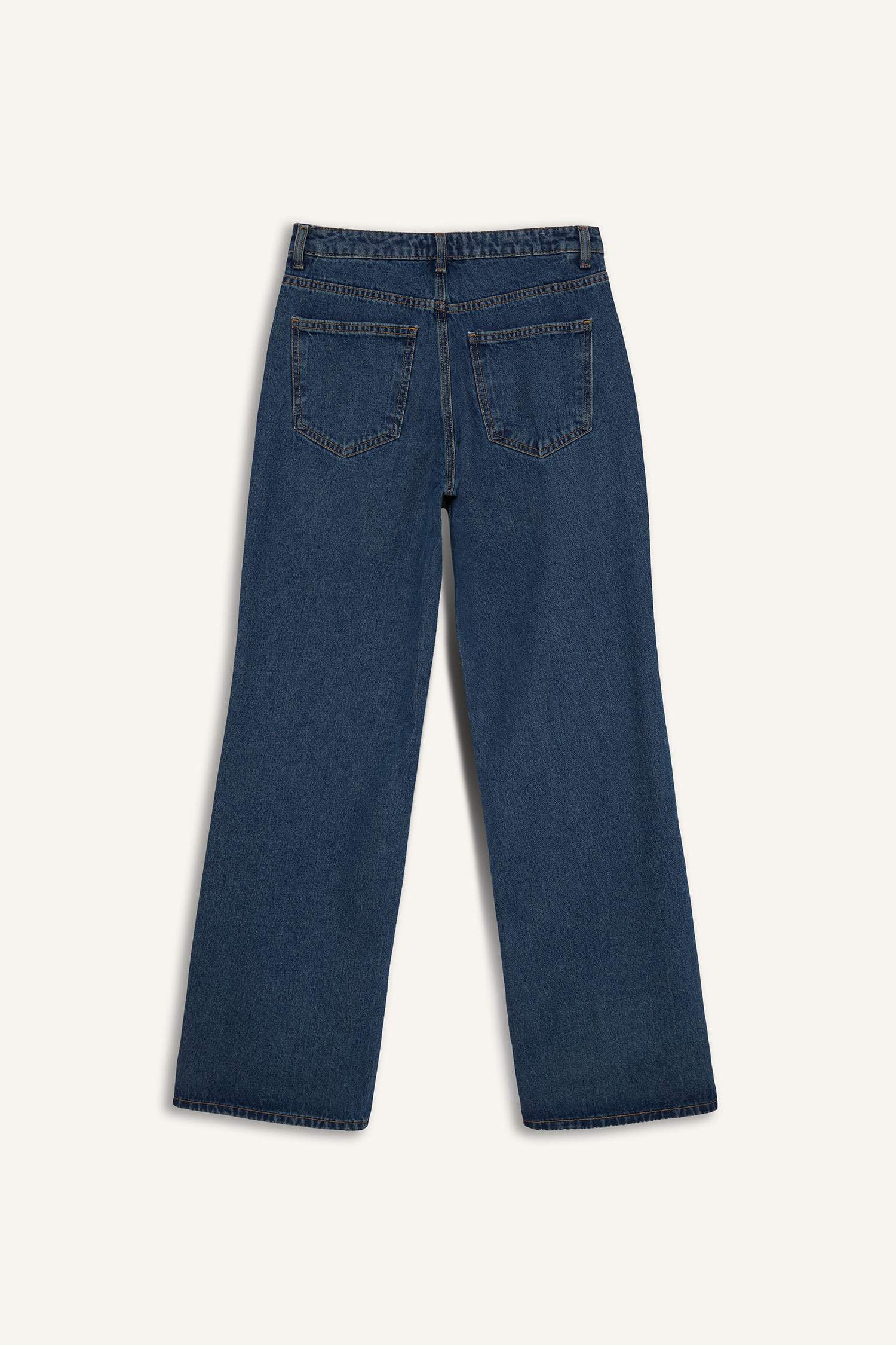 سروال جينز وايد ليج