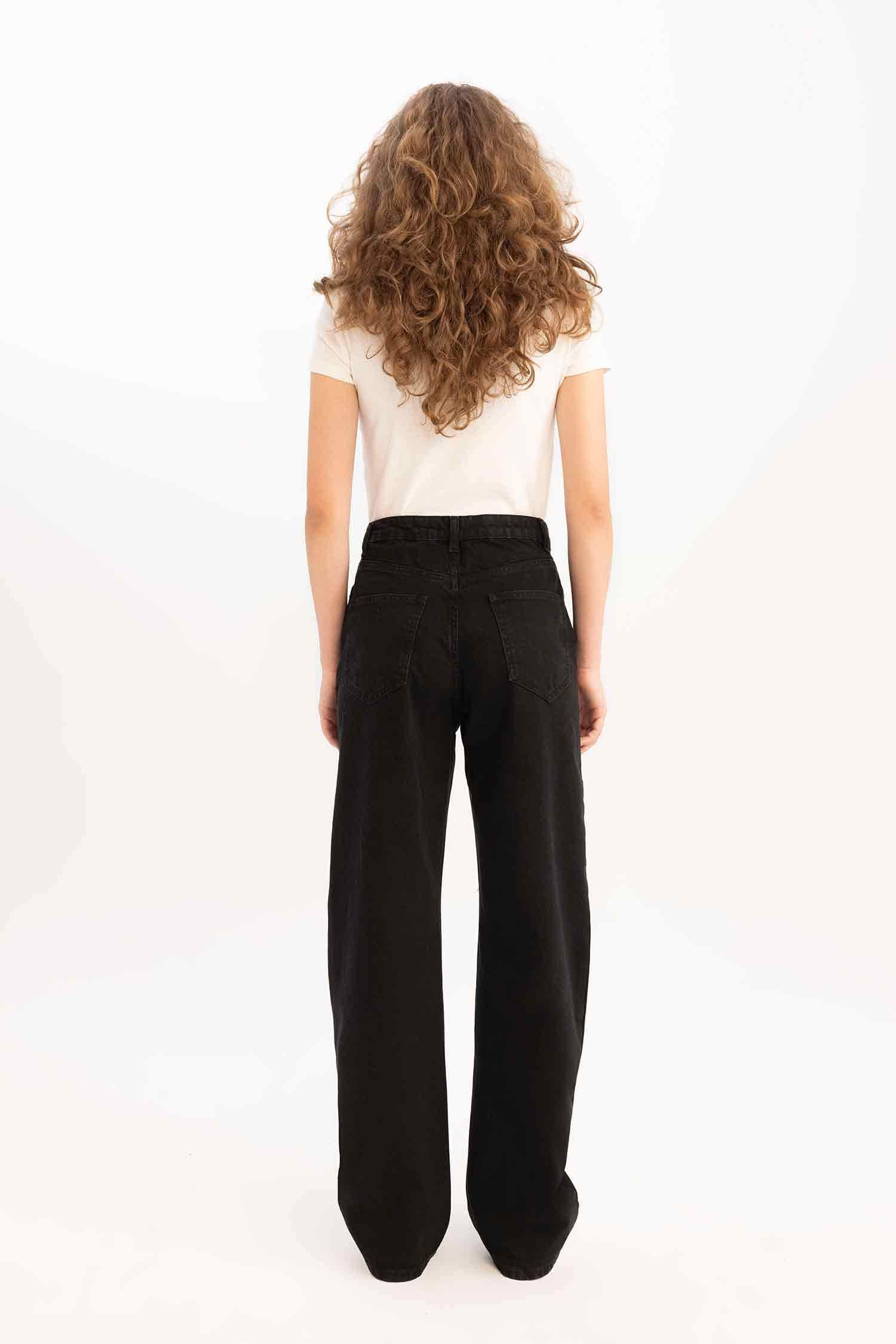 90's Wide Leg High Waist Straight Leg Jeans