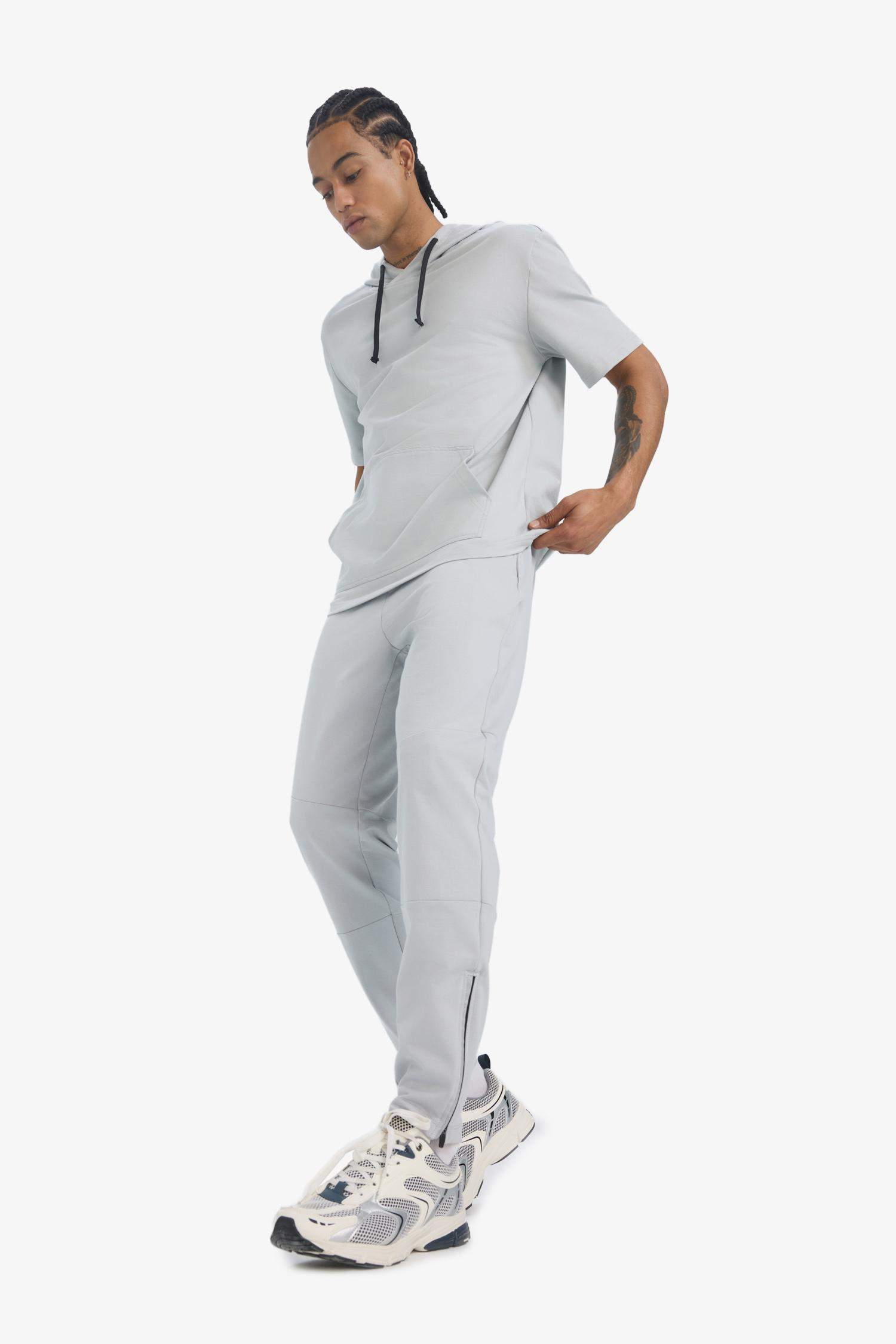 DeFactoFit Slim Fit Zippered Leg Sports Joggers