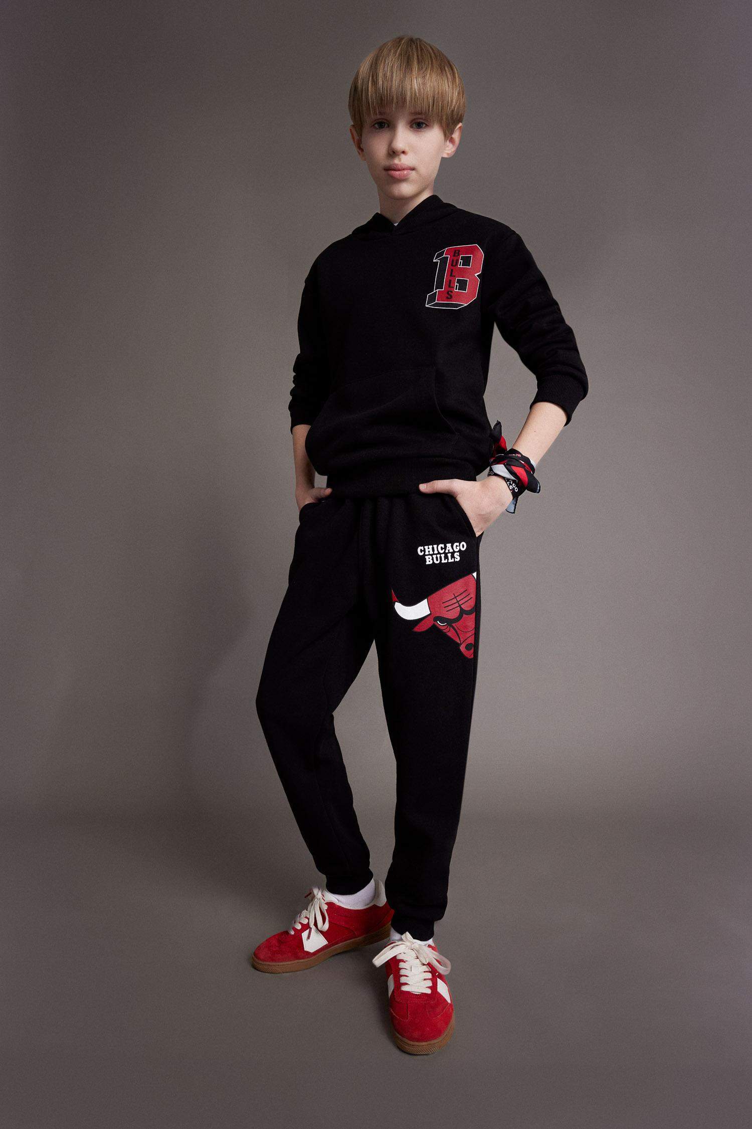 Pantalon Jogging NBA Chicago Bulls à taille élastique