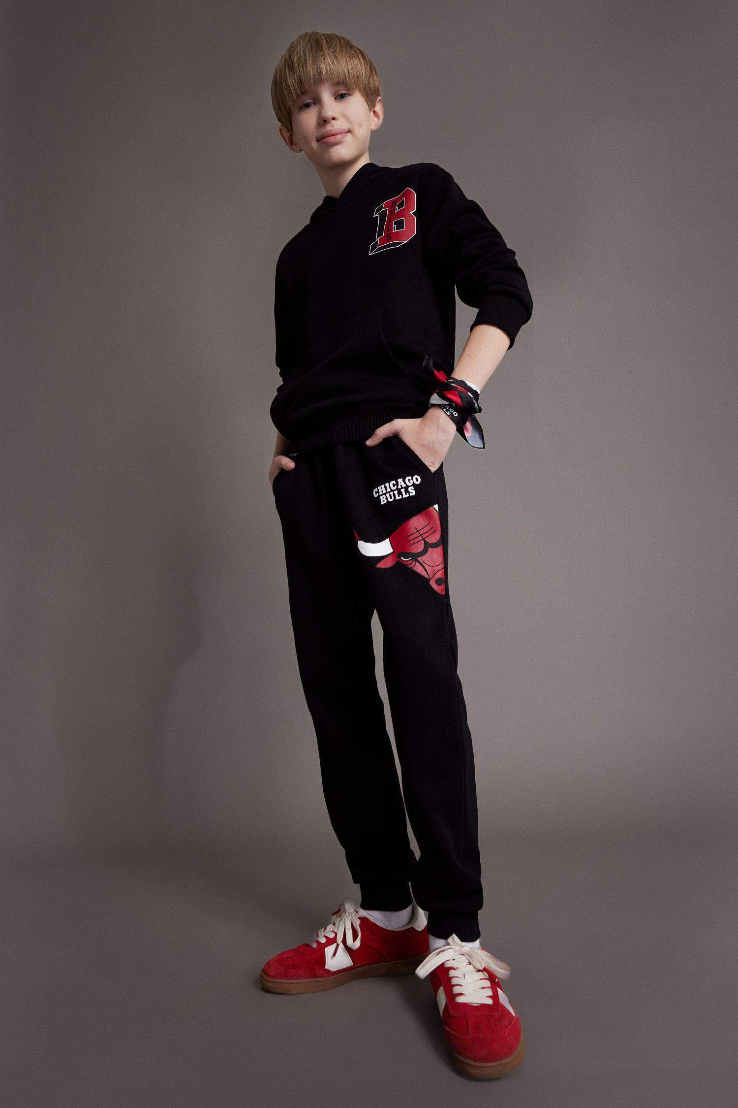 Pantalon Jogging NBA Chicago Bulls à taille élastique