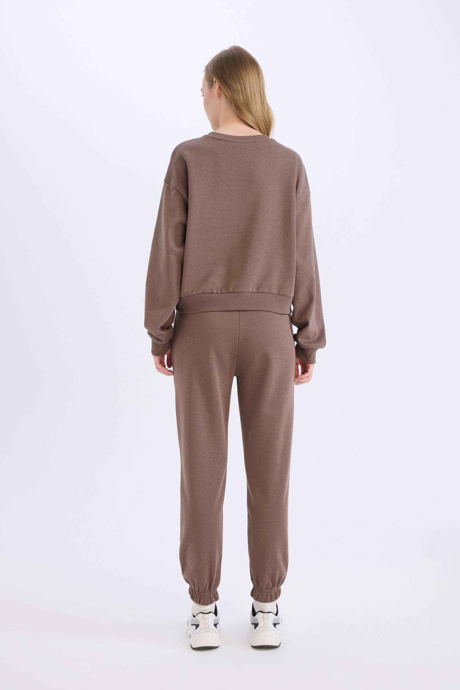 Regular Fit 2'li Takım Sweatshirt Beli Lastikli Eşofman Altı