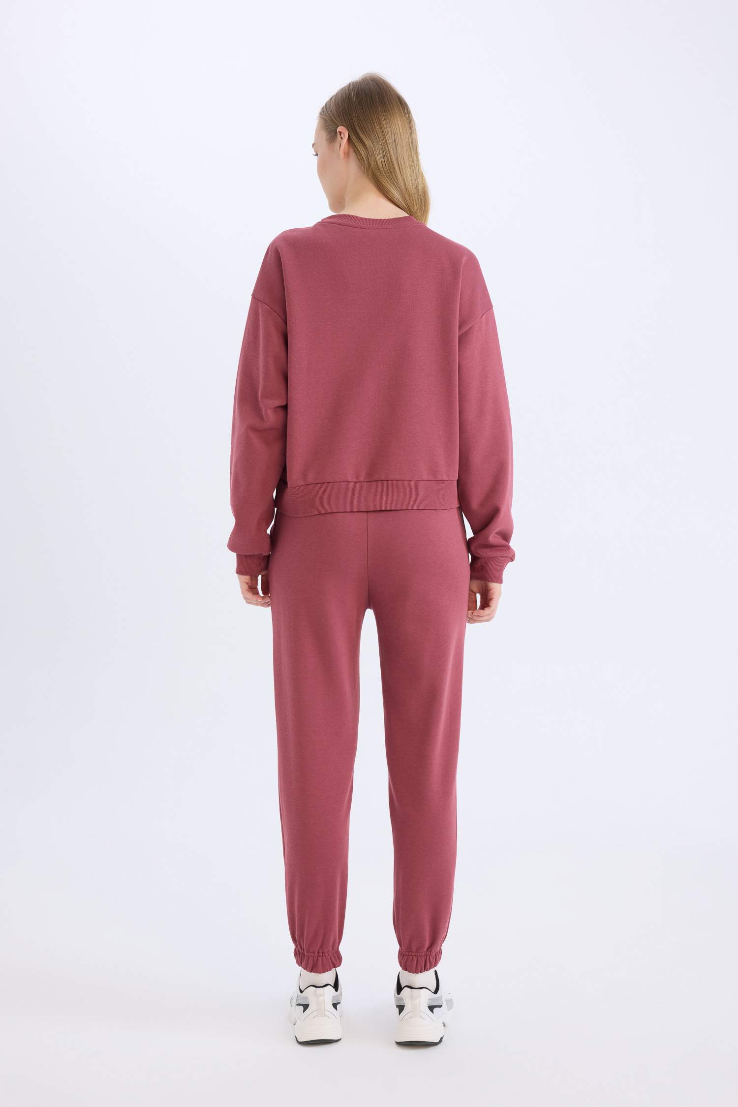 Regular Fit 2'li Takım Sweatshirt Beli Lastikli Jogger Eşofman Altı