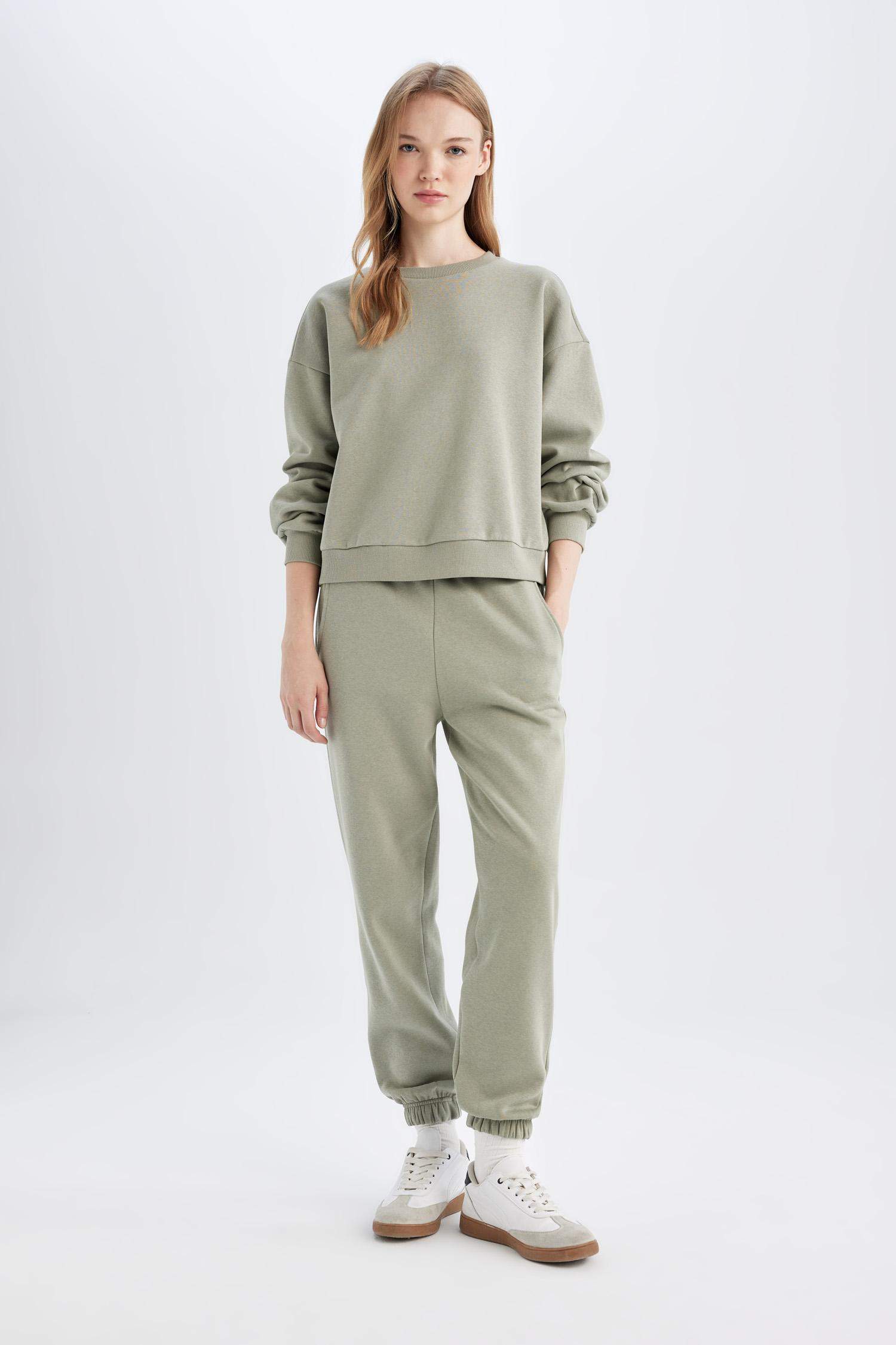 Regular Fit Normal Kalıp Basic Düz İçi Kalın Polarlı Eşofman Takımı 