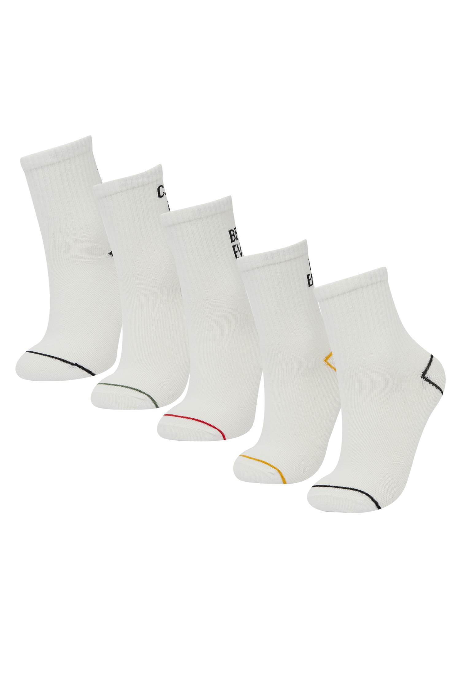 Boy 5 Piece Cotton Long Socks