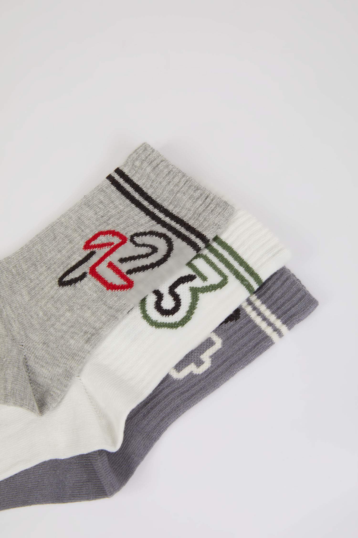 جوارب طويلة قطن بناتي - 3 قطع