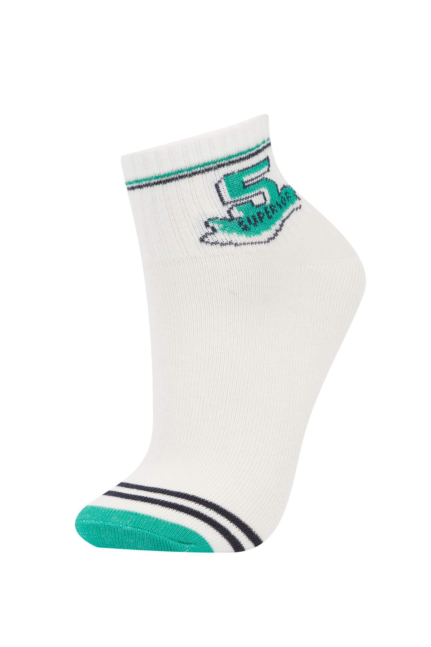 Erkek Çocuk 5'li Pamuklu Soket Çorap