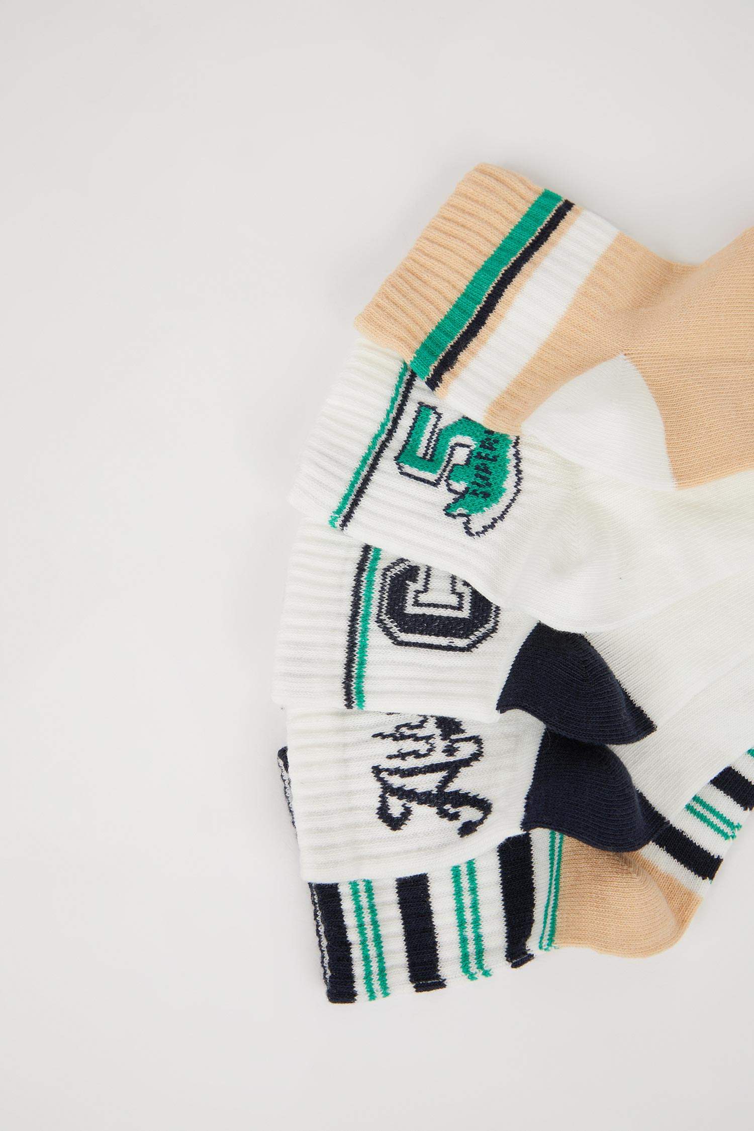 Erkek Çocuk 5'li Pamuklu Soket Çorap