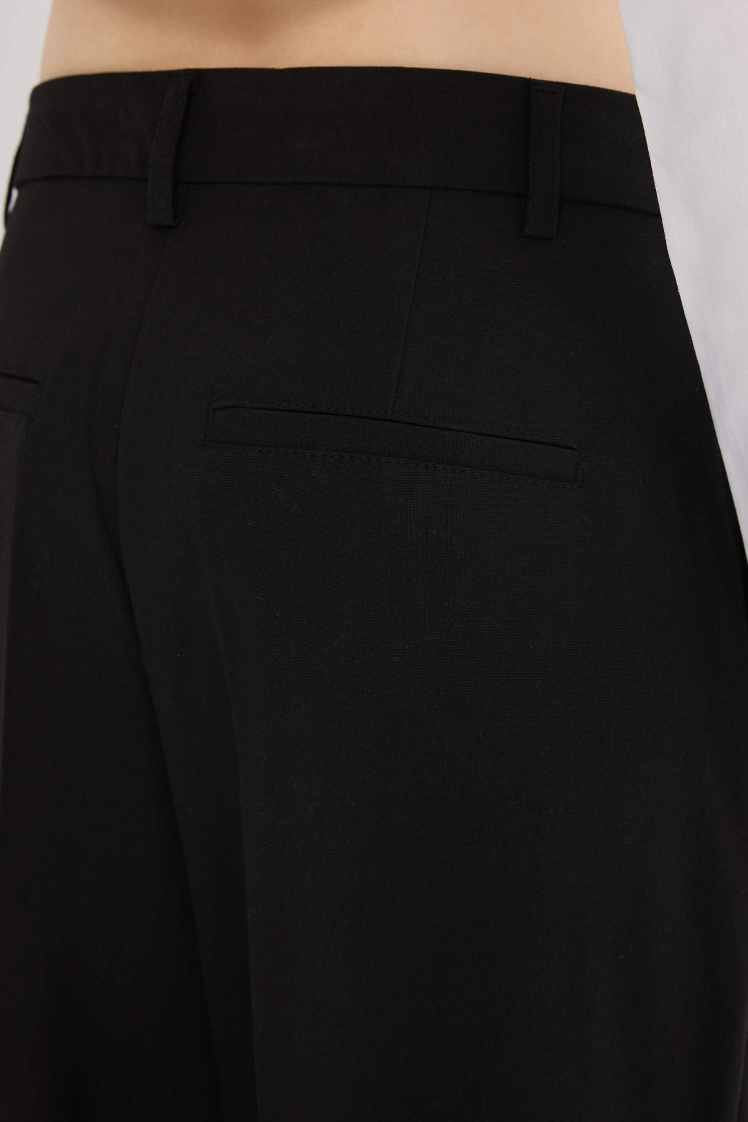 Klasik Kumaş Pantolon Wide Leg Geniş Bol Paça Fleto Cepli Yüksek Bel Standart Boy Basic Düz