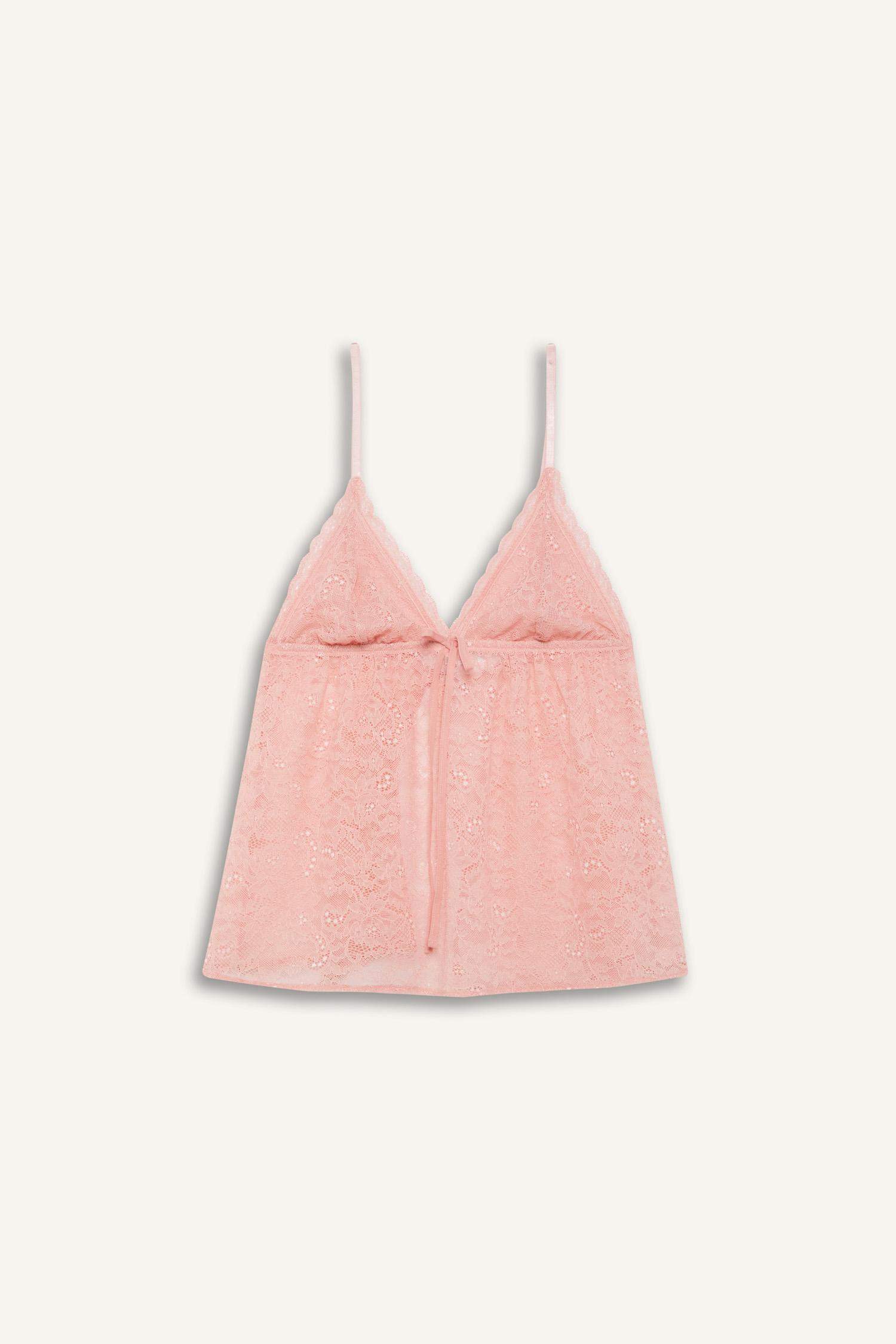 Regular Fit Dantel Askılı Üstü-Fall in Love