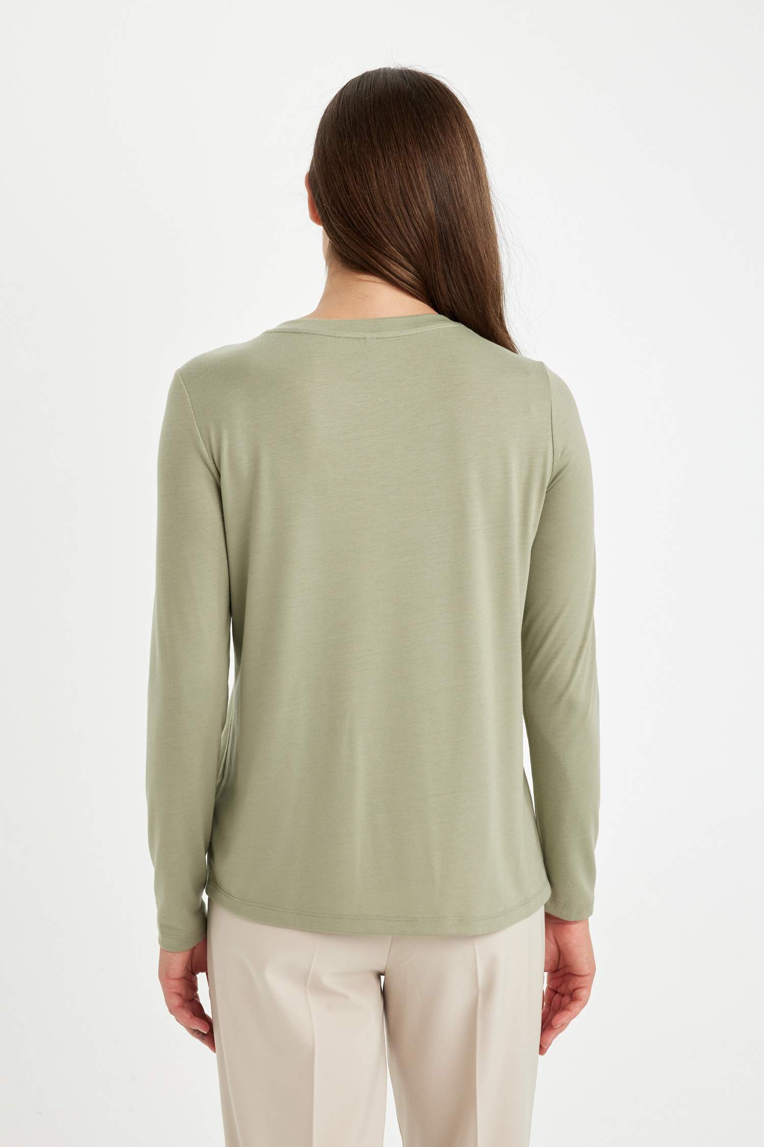 Regular Fit Crew Neck Long Sleeve T-Shirt