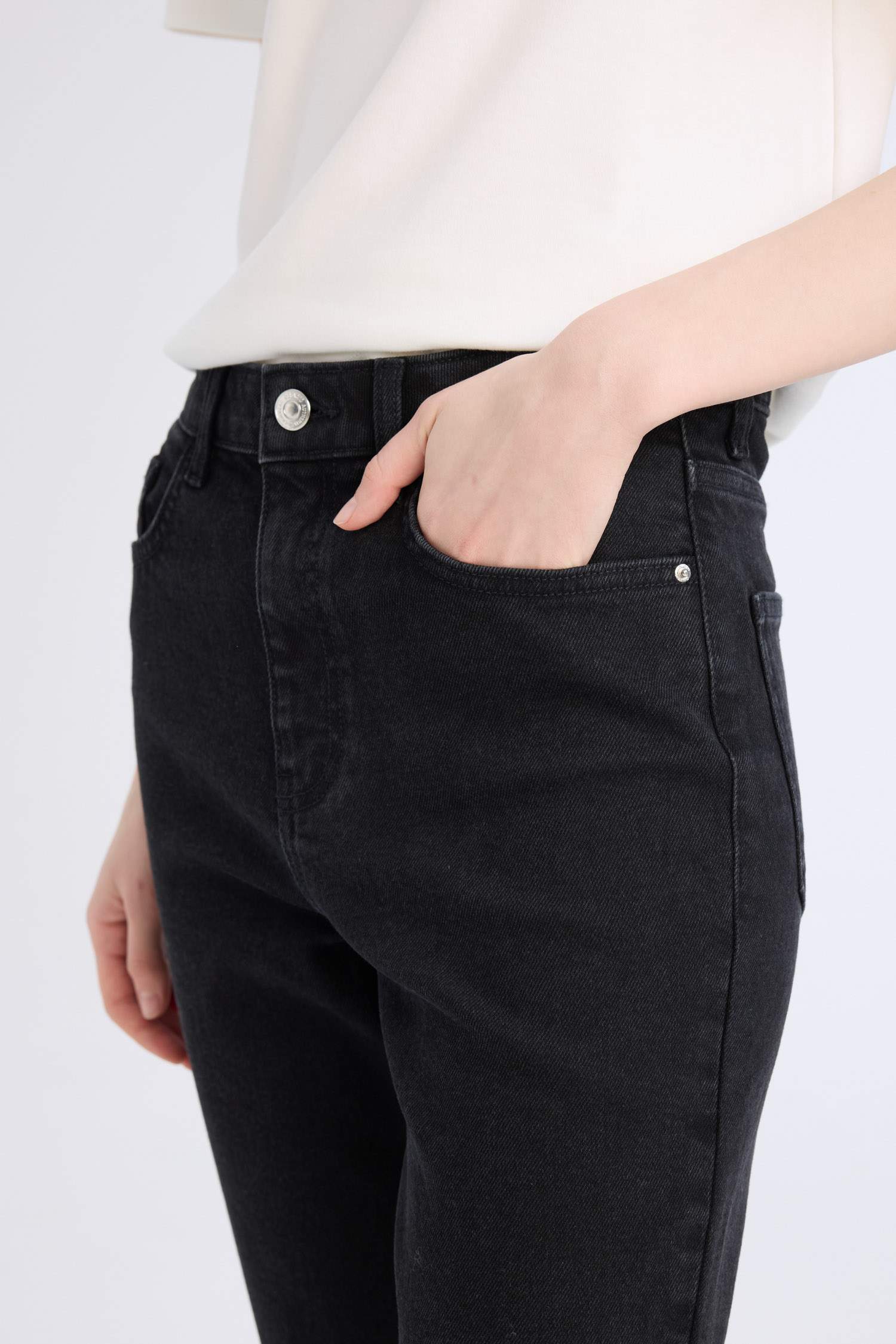 Mary Vintage Straight Fit Yüksek Bel Düz Paça Uzun Jean Pantolon