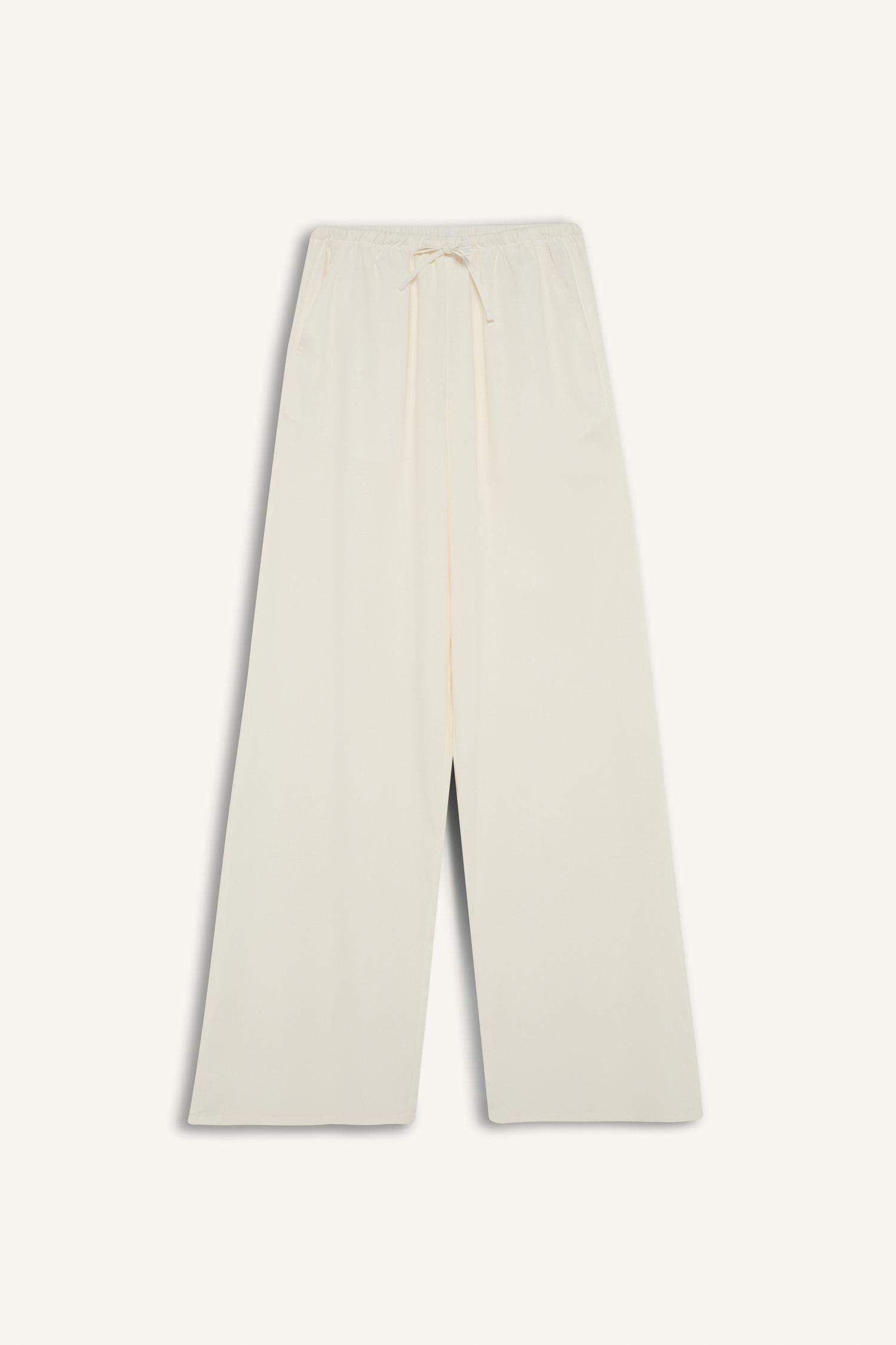 Широкие брюки из смесового льна, коллекция Coool