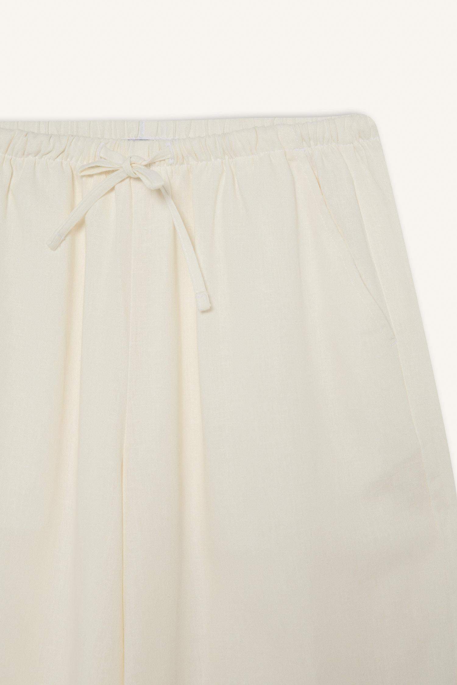 Широкие брюки из смесового льна, коллекция Coool